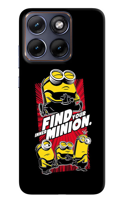 Find Your Inner Minion Moto Edge 70 Fusion Back Cover Hard Case - Hello Swanky