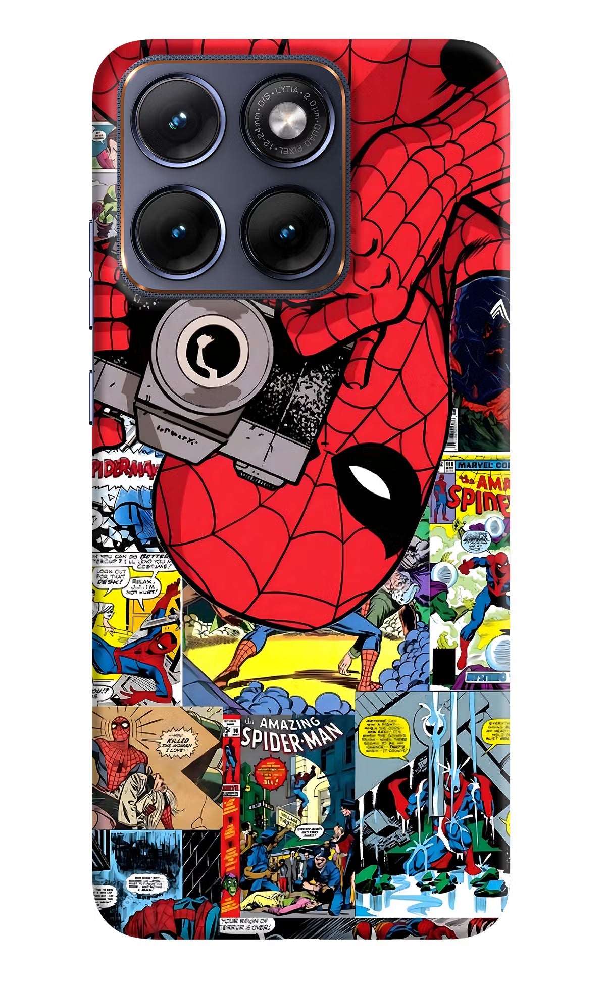 Spider Man Moto Edge 70 Fusion Back Cover Hard Case - Hello Swanky