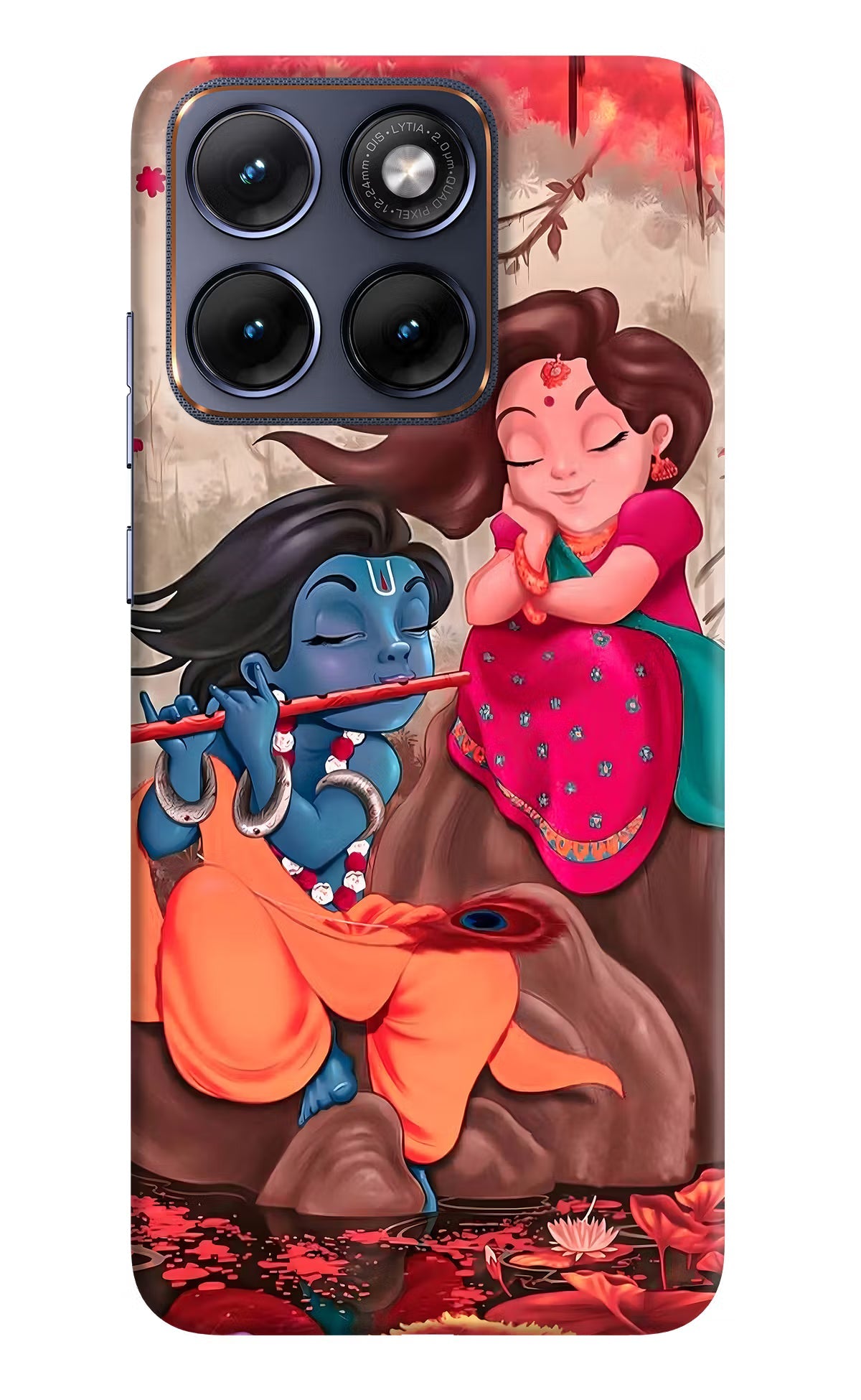 Radhe Krishna Moto Edge 70 Fusion Back Cover Hard Case - Hello Swanky
