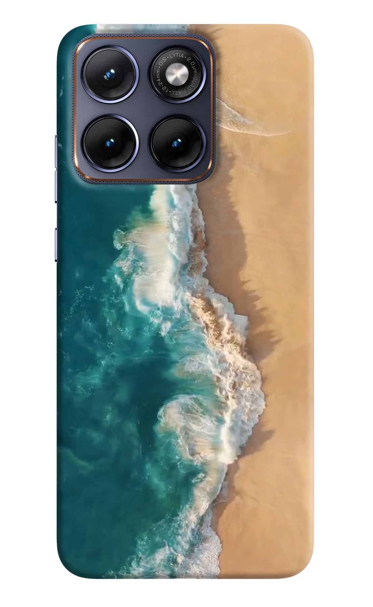 Ocean Beach Moto Edge 70 Fusion Back Cover Hard Case - Hello Swanky
