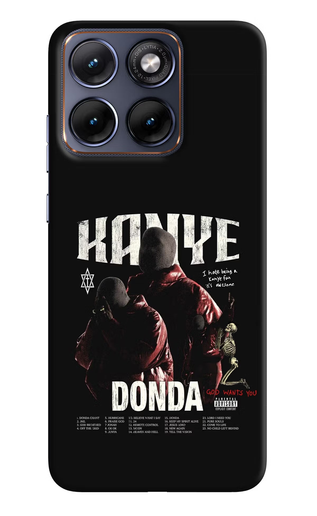 Donda Kanye West Moto Edge 70 Fusion Back Cover Hard Case - Hello Swanky
