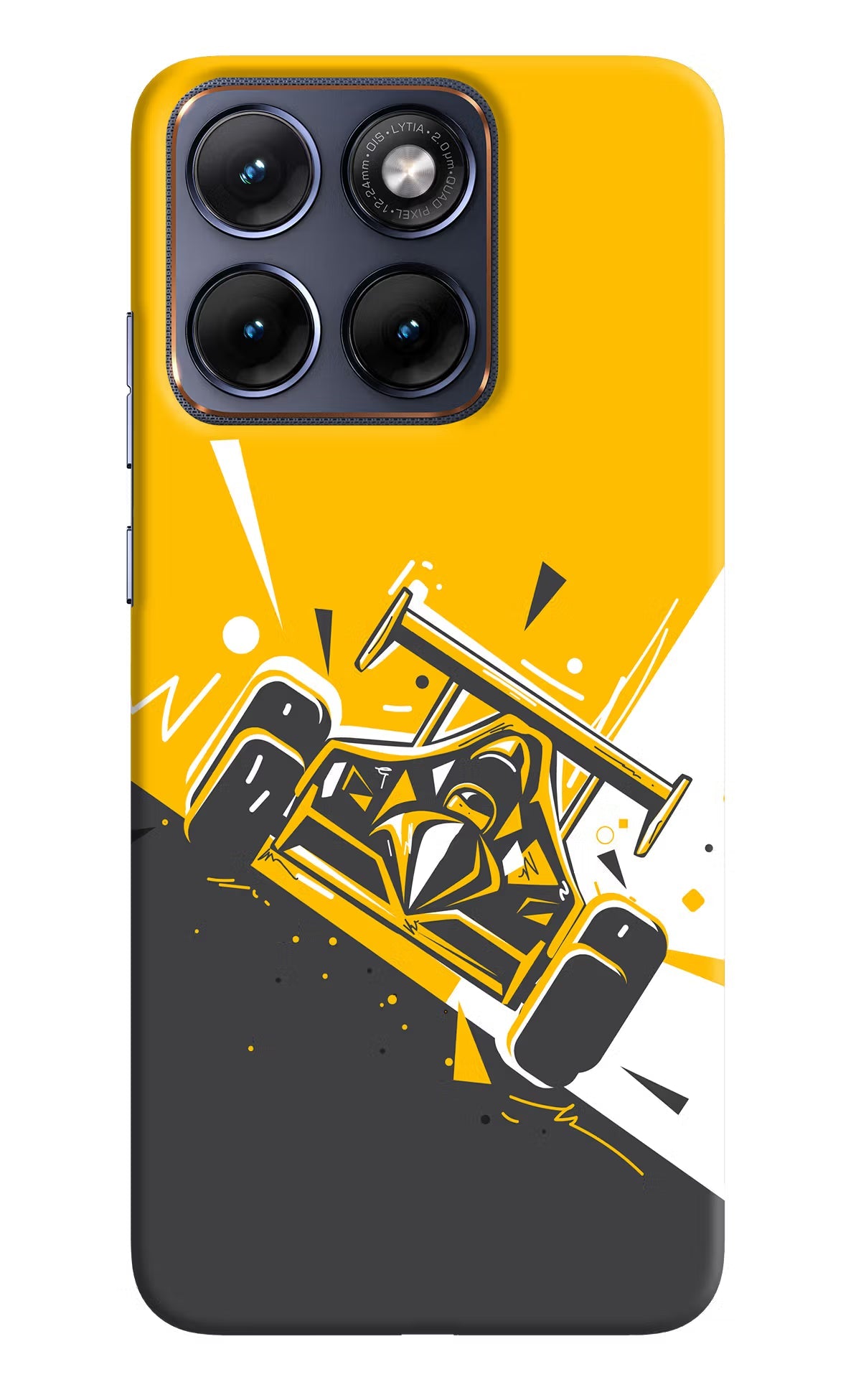 Track King Moto Edge 70 Fusion Back Cover Hard Case - Hello Swanky