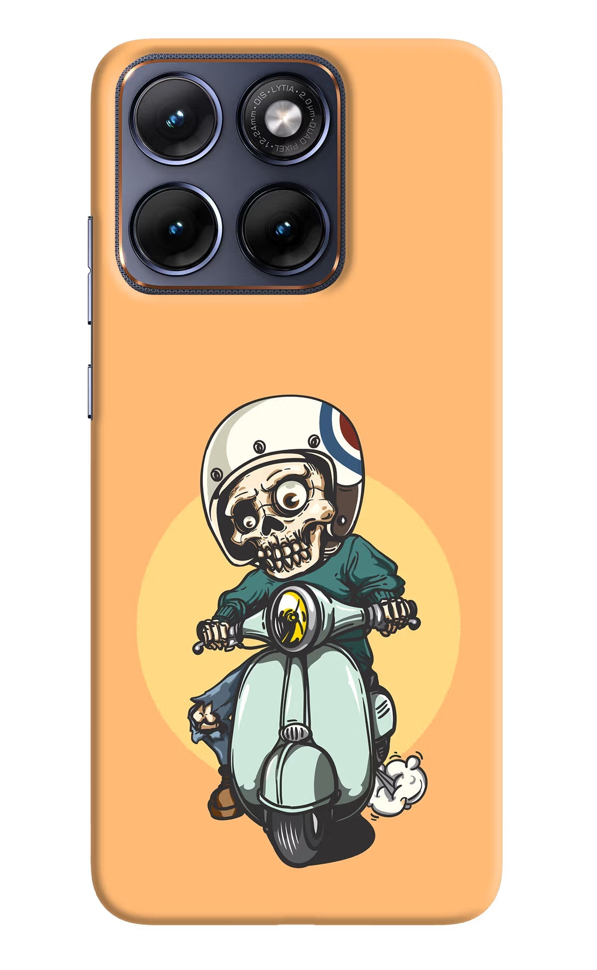 Undead Biker Moto Edge 70 Fusion Back Cover Hard Case - Hello Swanky