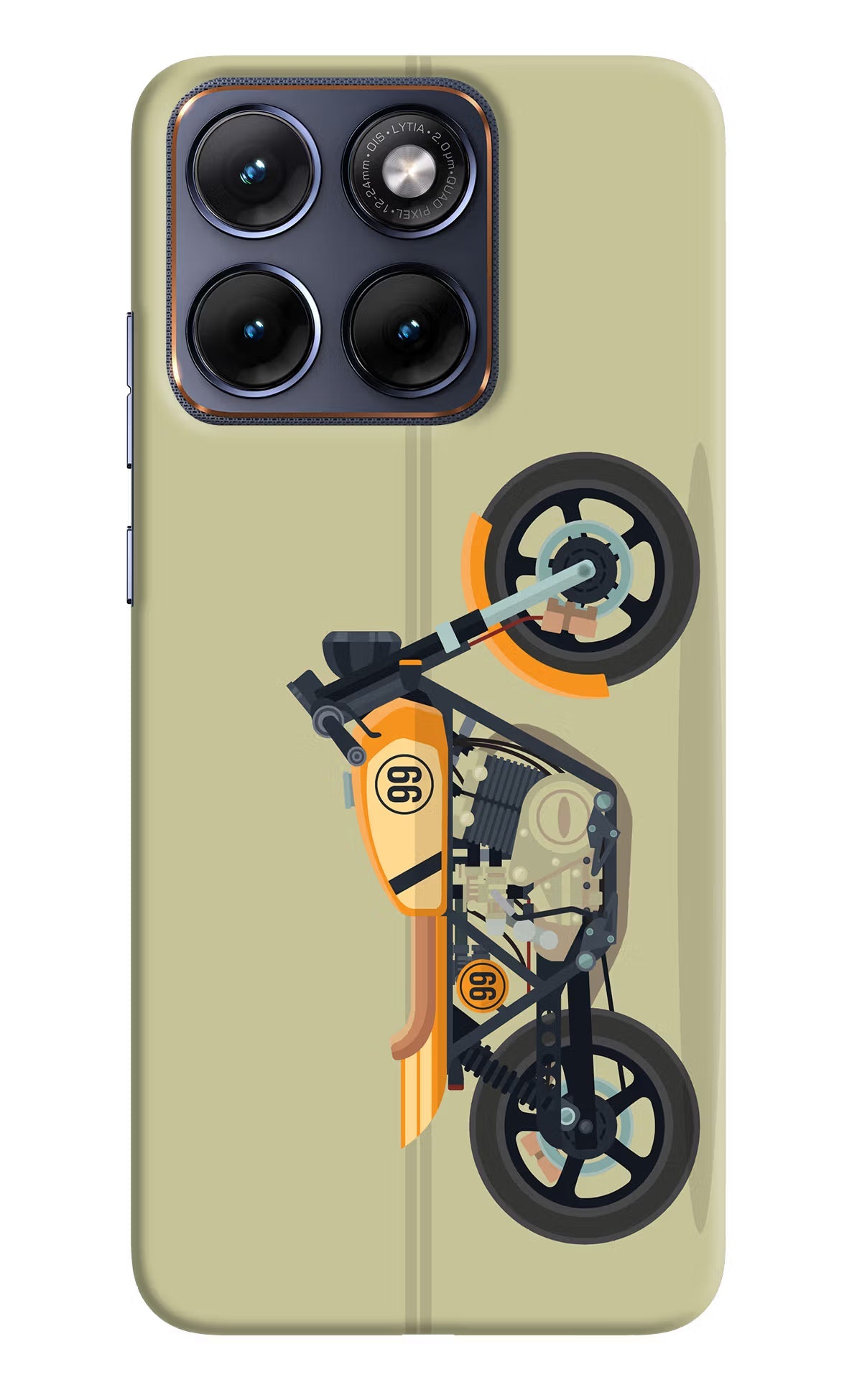 Vertical Speedster Moto Edge 70 Fusion Back Cover Hard Case - Hello Swanky