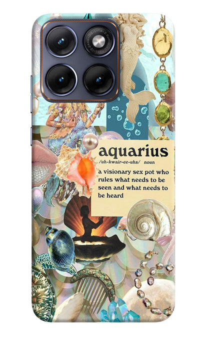Aquarius Zodiac Moto Edge 70 Fusion Back Cover Hard Case - Hello Swanky