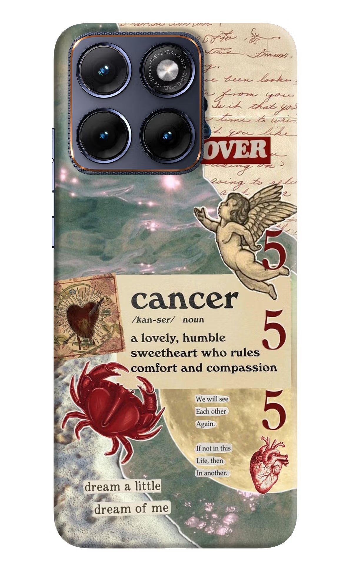 Cancer Zodiac Moto Edge 70 Fusion Back Cover Hard Case - Hello Swanky