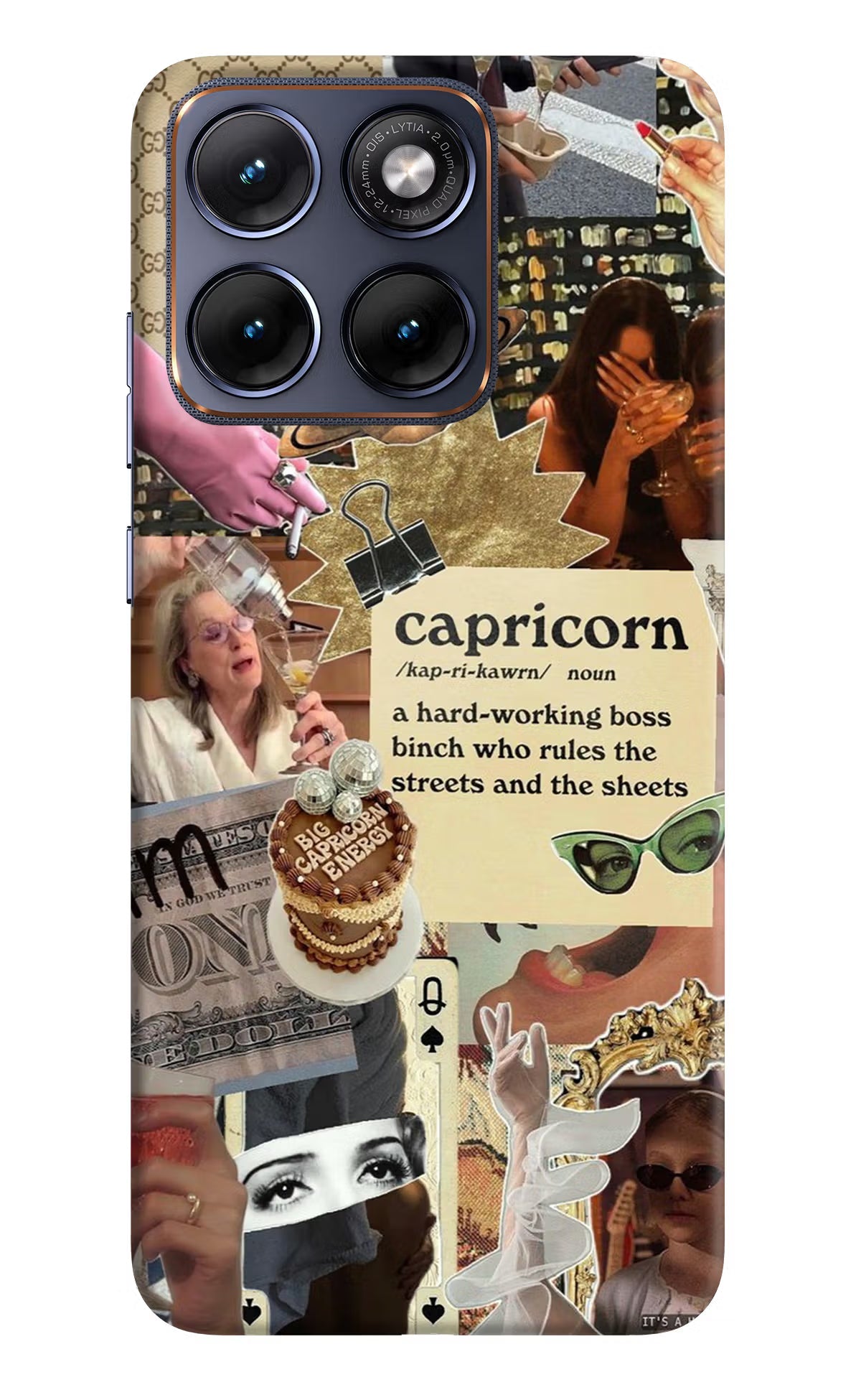 Capricorn Zodiac Moto Edge 70 Fusion Back Cover Hard Case - Hello Swanky