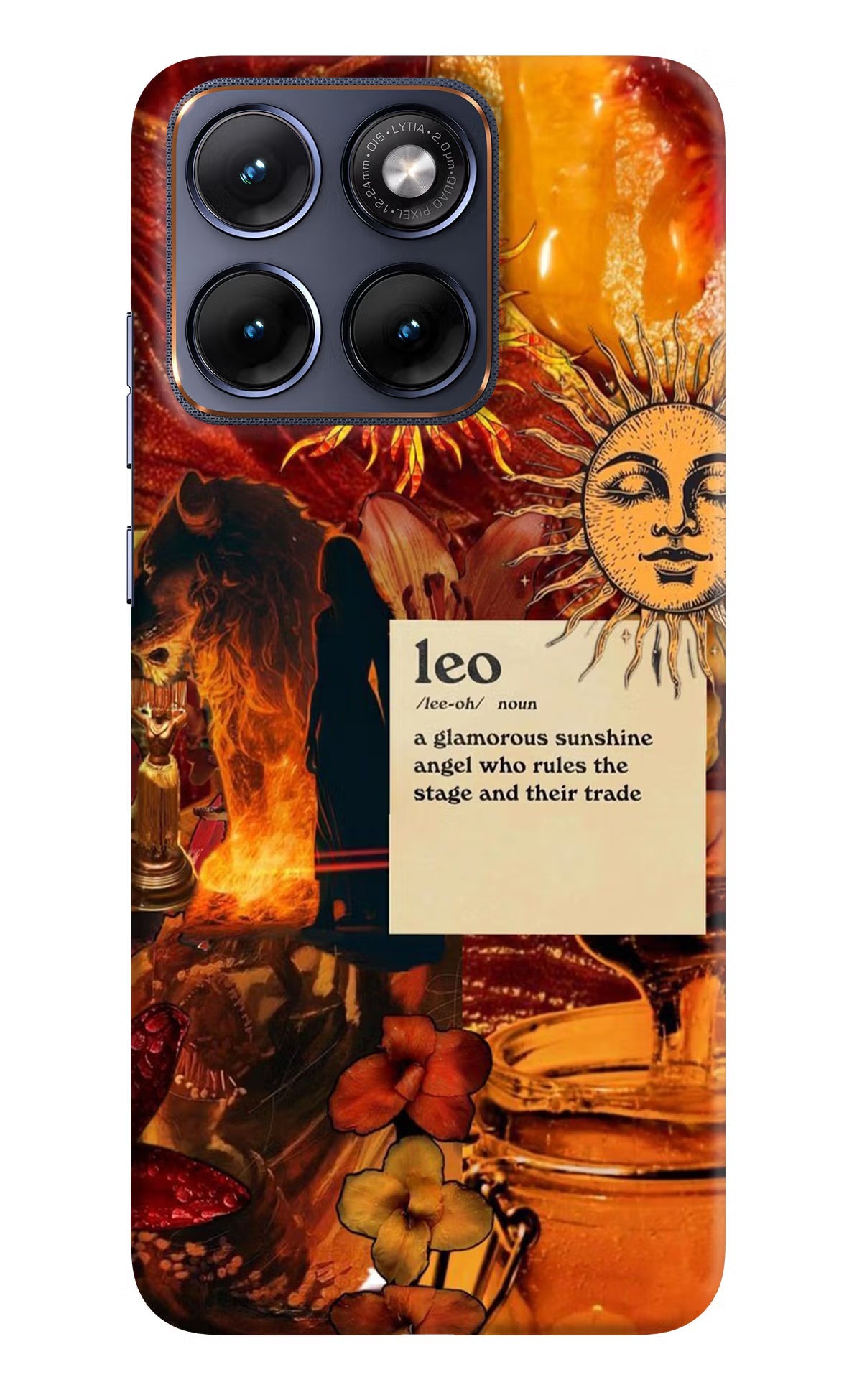 Leo Zodiac Moto Edge 70 Fusion Back Cover Hard Case - Hello Swanky