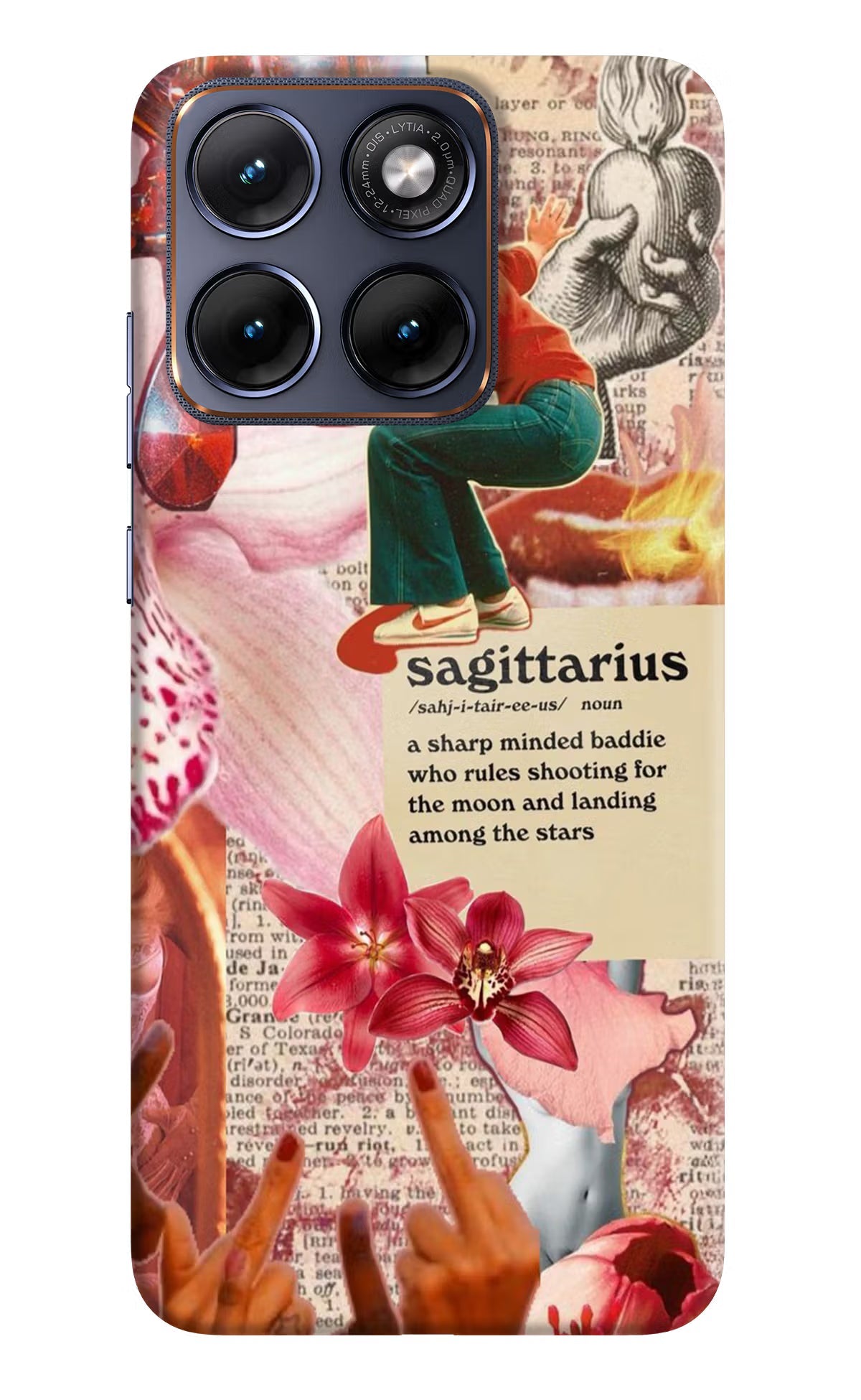 Sagittarius Zodiac Moto Edge 70 Fusion Back Cover Hard Case - Hello Swanky