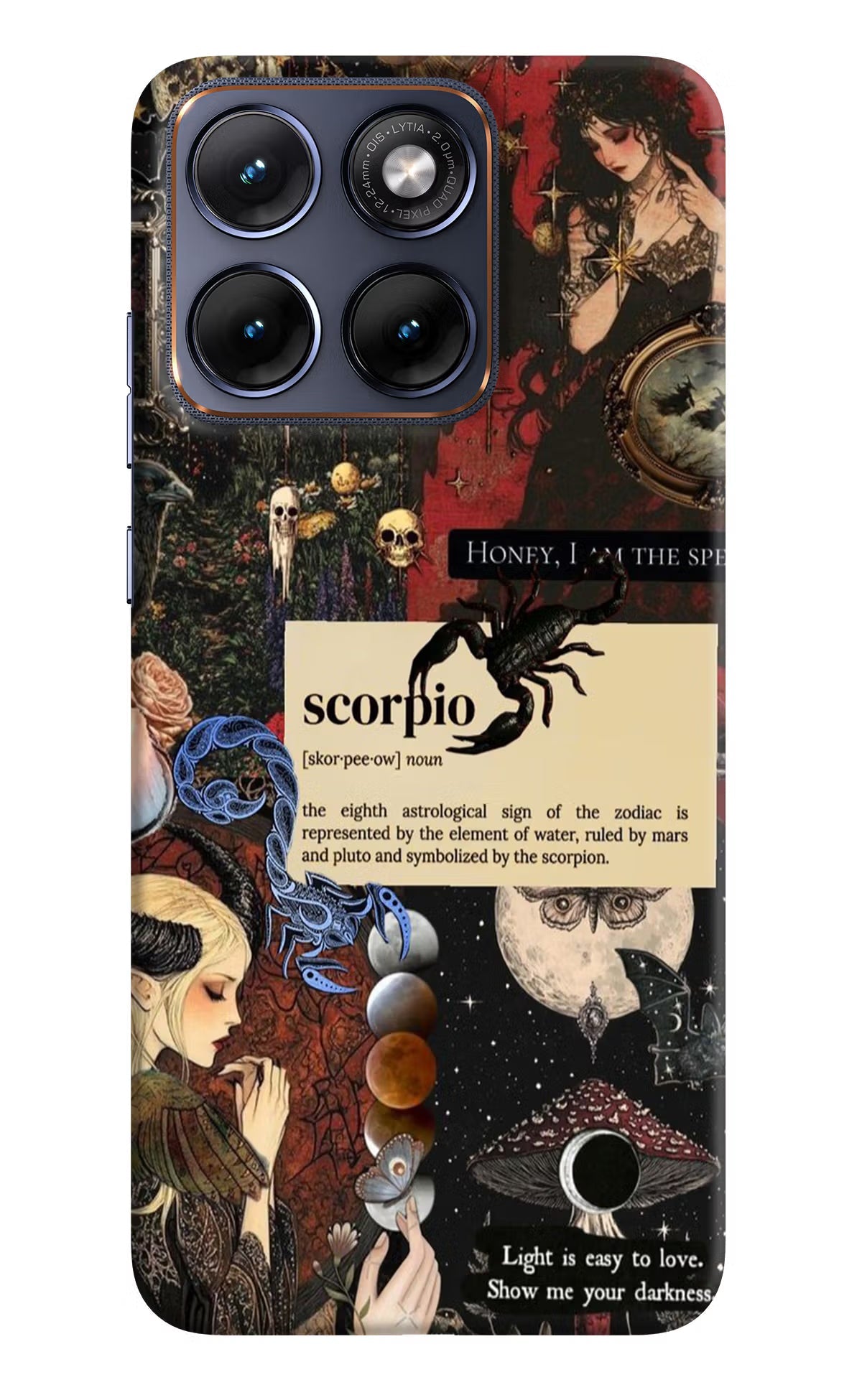 Scorpio Zodiac Moto Edge 70 Fusion Back Cover Hard Case - Hello Swanky