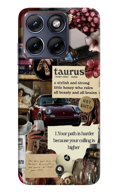 Taurus Zodiac Moto Edge 70 Fusion Back Cover Hard Case - Hello Swanky