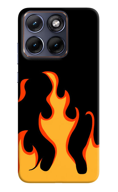 Fired Up - Black Moto Edge 70 Fusion Back Cover Hard Case - Hello Swanky
