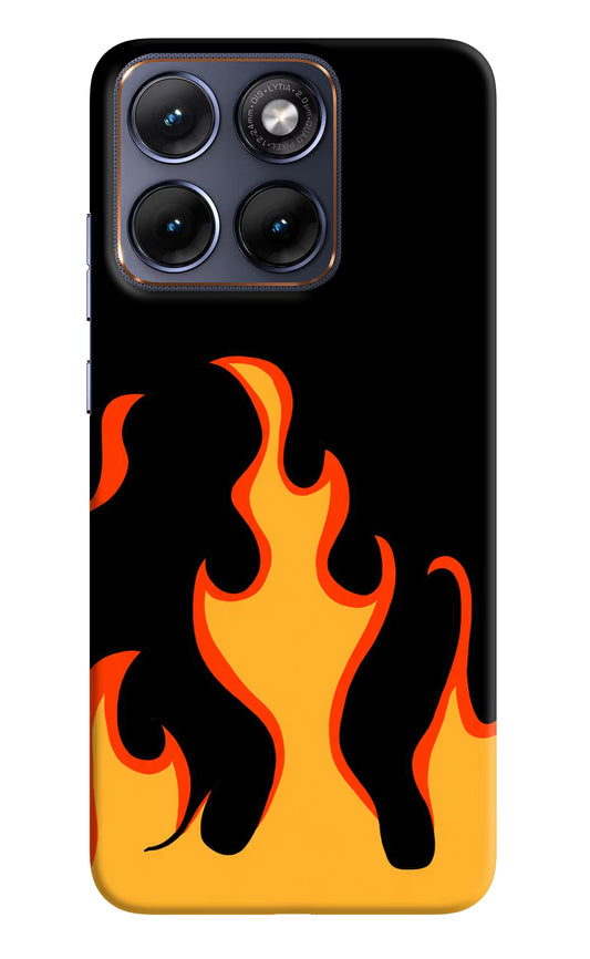 Fired Up - Black Moto Edge 70 Fusion Back Cover Hard Case - Hello Swanky