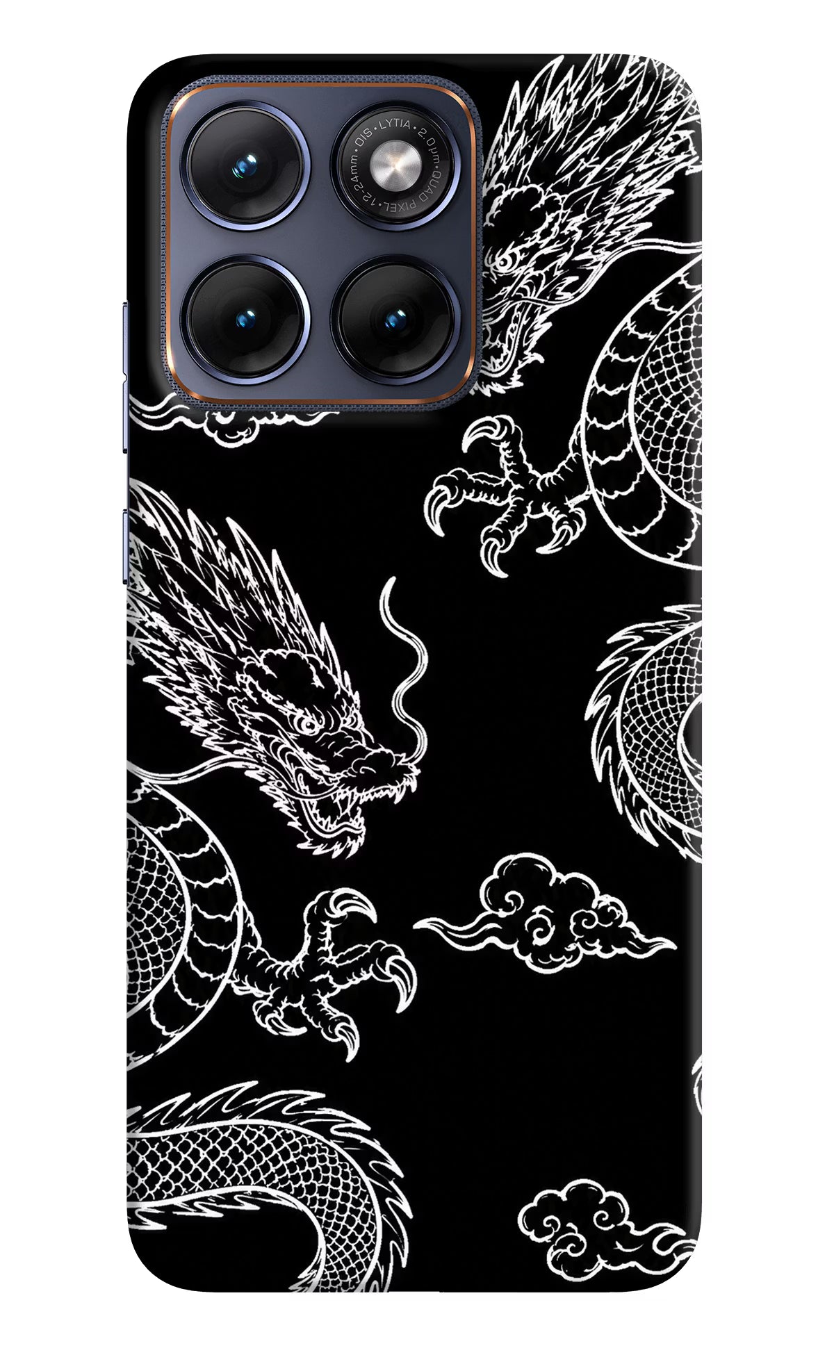 Twin Dragons Moto Edge 70 Fusion Back Cover Hard Case - Hello Swanky