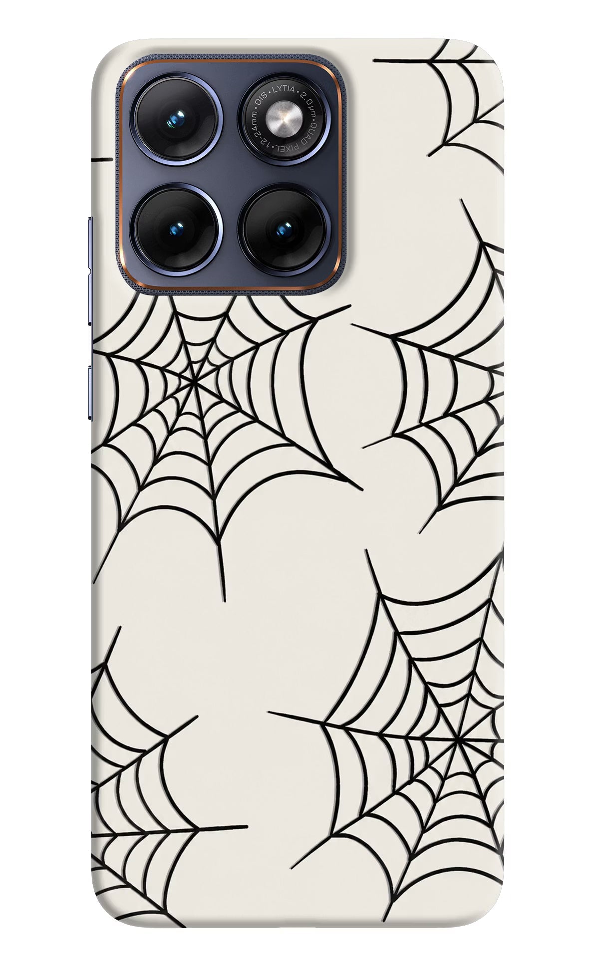 Spider Web Moto Edge 70 Fusion Back Cover Hard Case - Hello Swanky