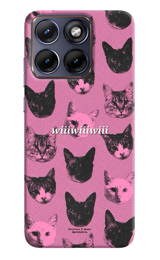 Pink Cats Moto Edge 70 Fusion Back Cover Hard Case - Hello Swanky