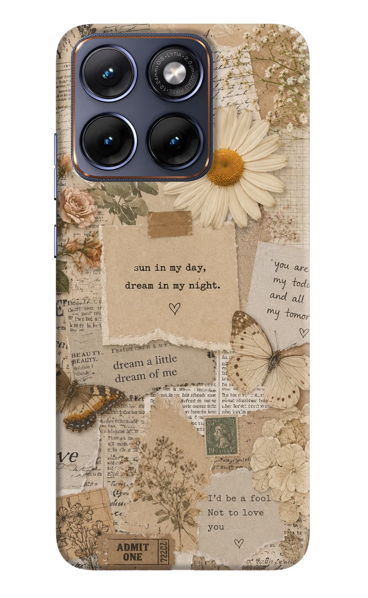 Vintage Case Moto Edge 70 Fusion Back Cover Hard Case - Hello Swanky