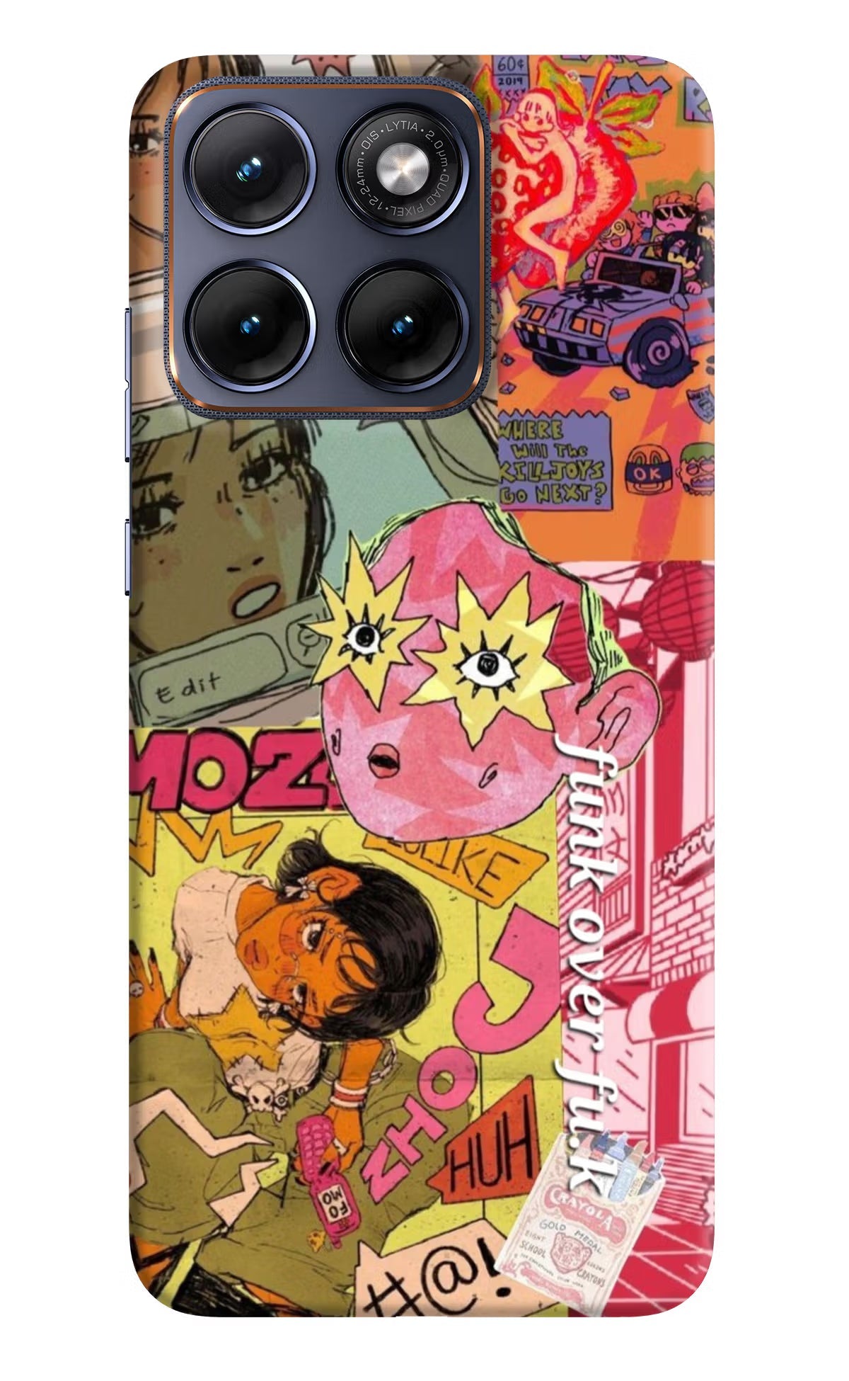 Funkover Moto Edge 70 Fusion Back Cover Hard Case - Hello Swanky