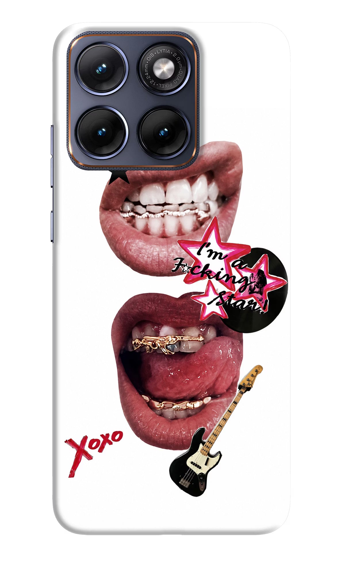 Rockstar Moto Edge 70 Fusion Back Cover Hard Case - Hello Swanky
