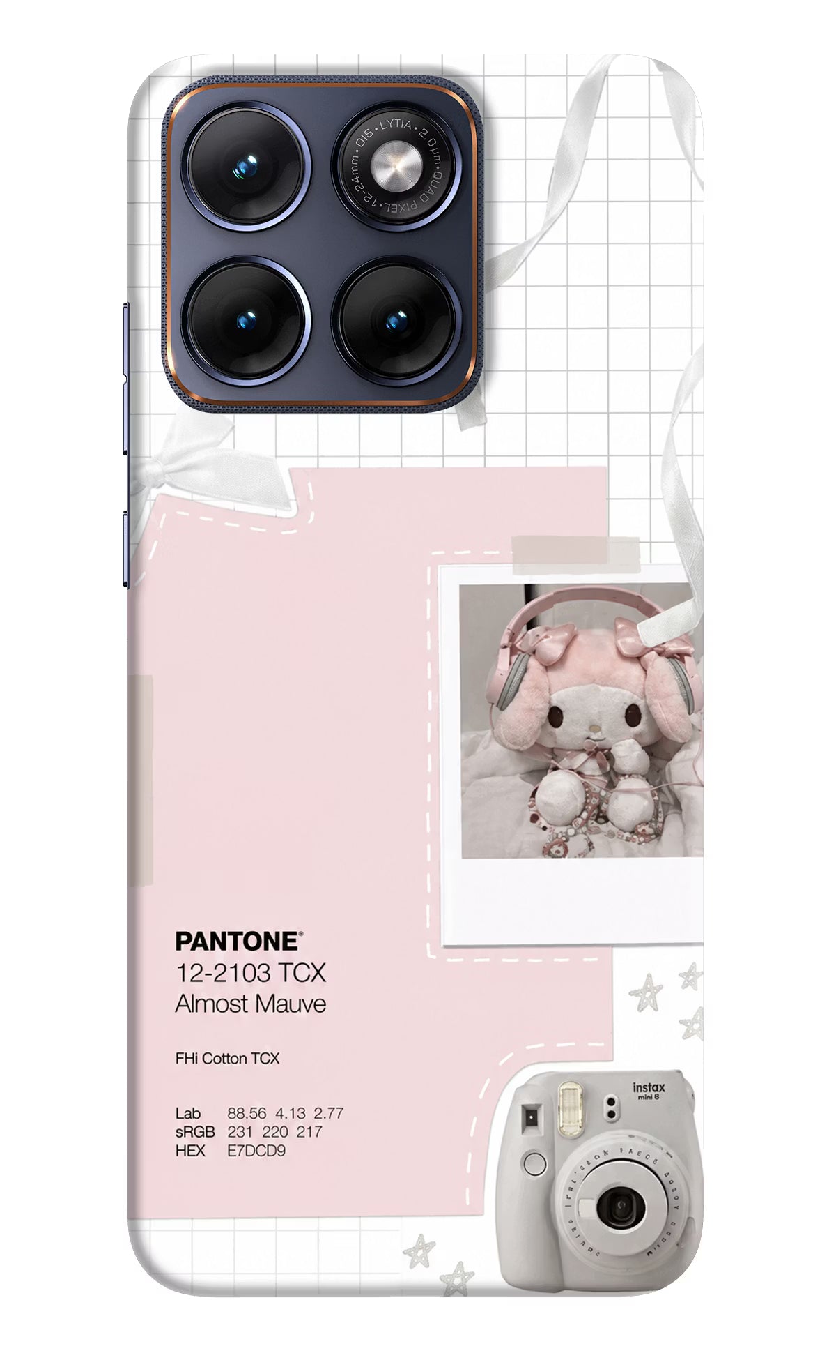 Pantone Asthetic Moto Edge 70 Fusion Back Cover Hard Case - Hello Swanky