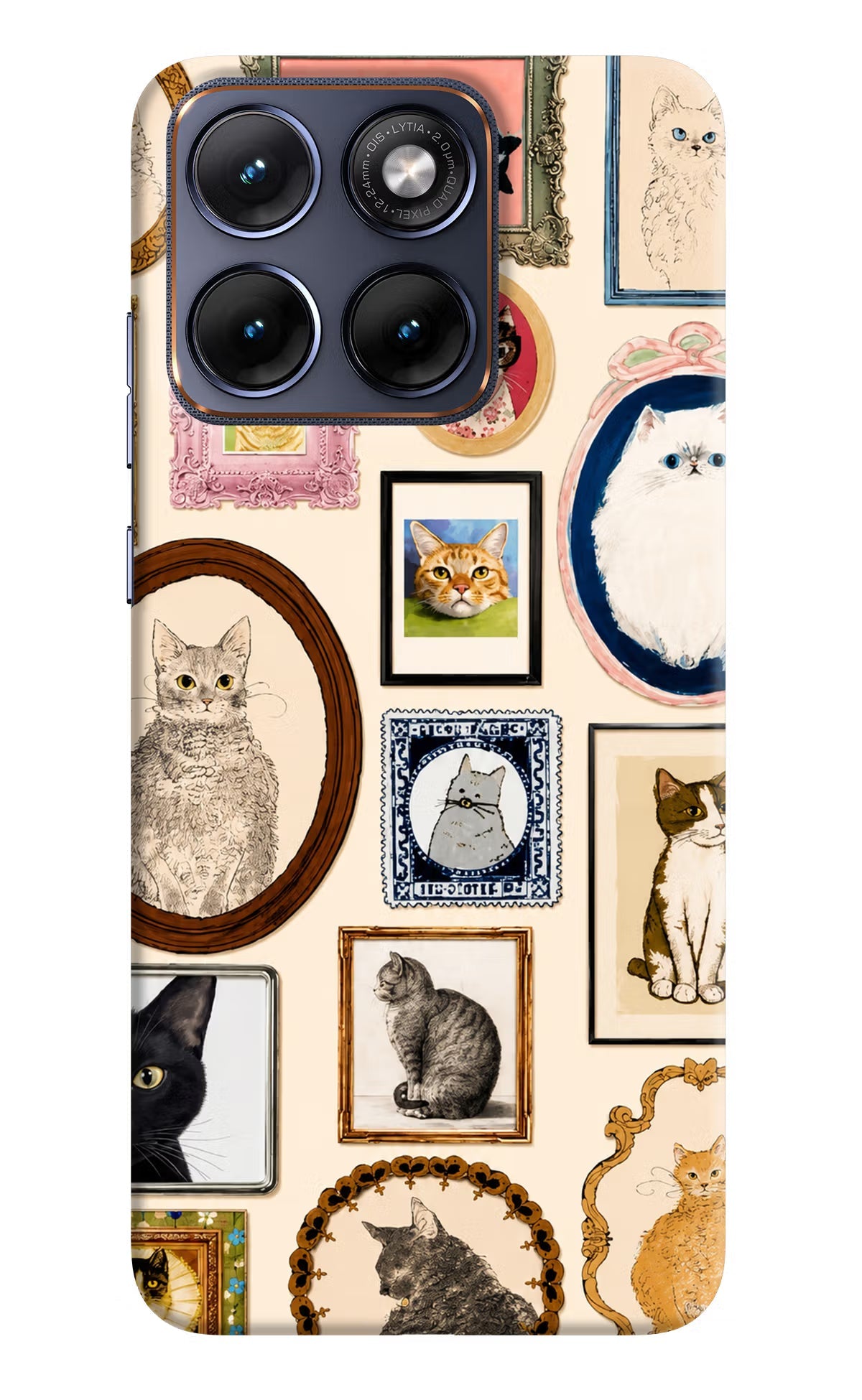 Mirror Cats Moto Edge 70 Fusion Back Cover Hard Case - Hello Swanky