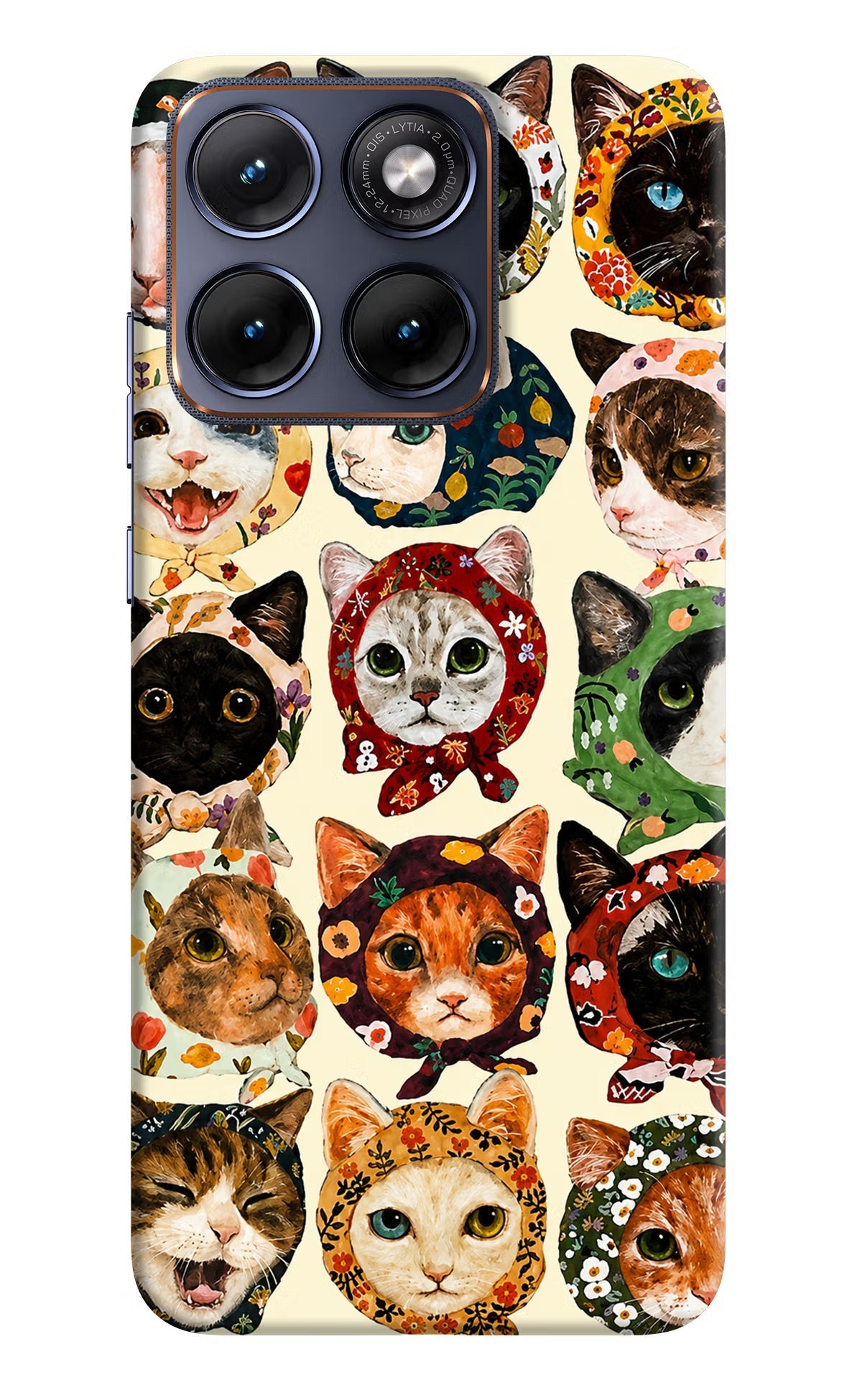Cool Cat Moto Edge 70 Fusion Back Cover Hard Case - Hello Swanky