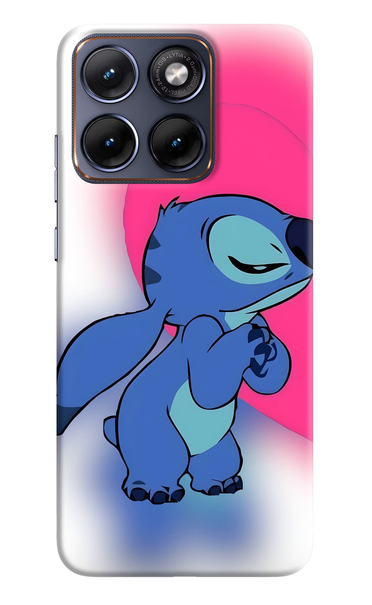 Stitch Hug Moto Edge 70 Fusion Back Cover Hard Case - Hello Swanky