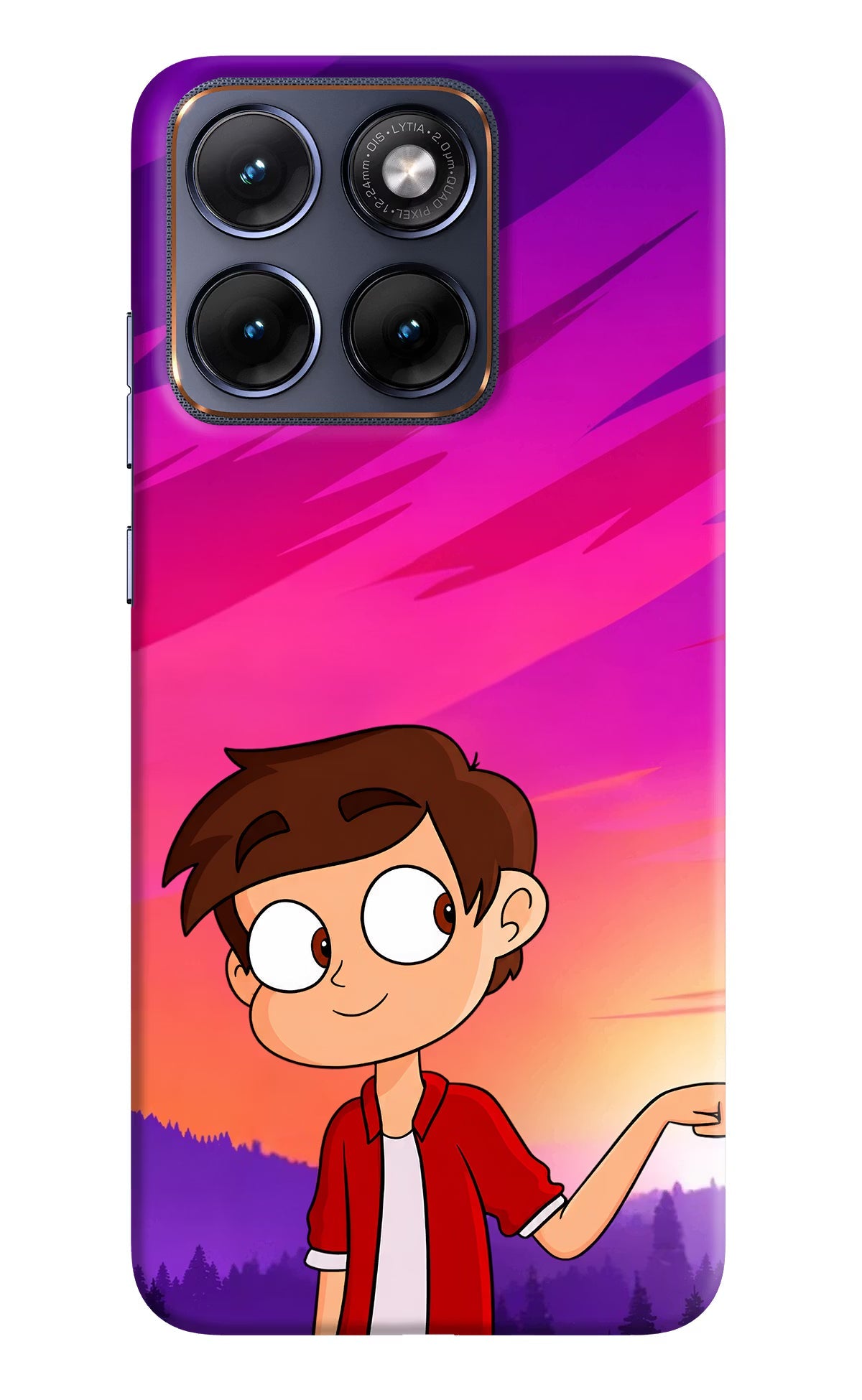 Marco Sunset Moto Edge 70 Fusion Back Cover Hard Case - Hello Swanky