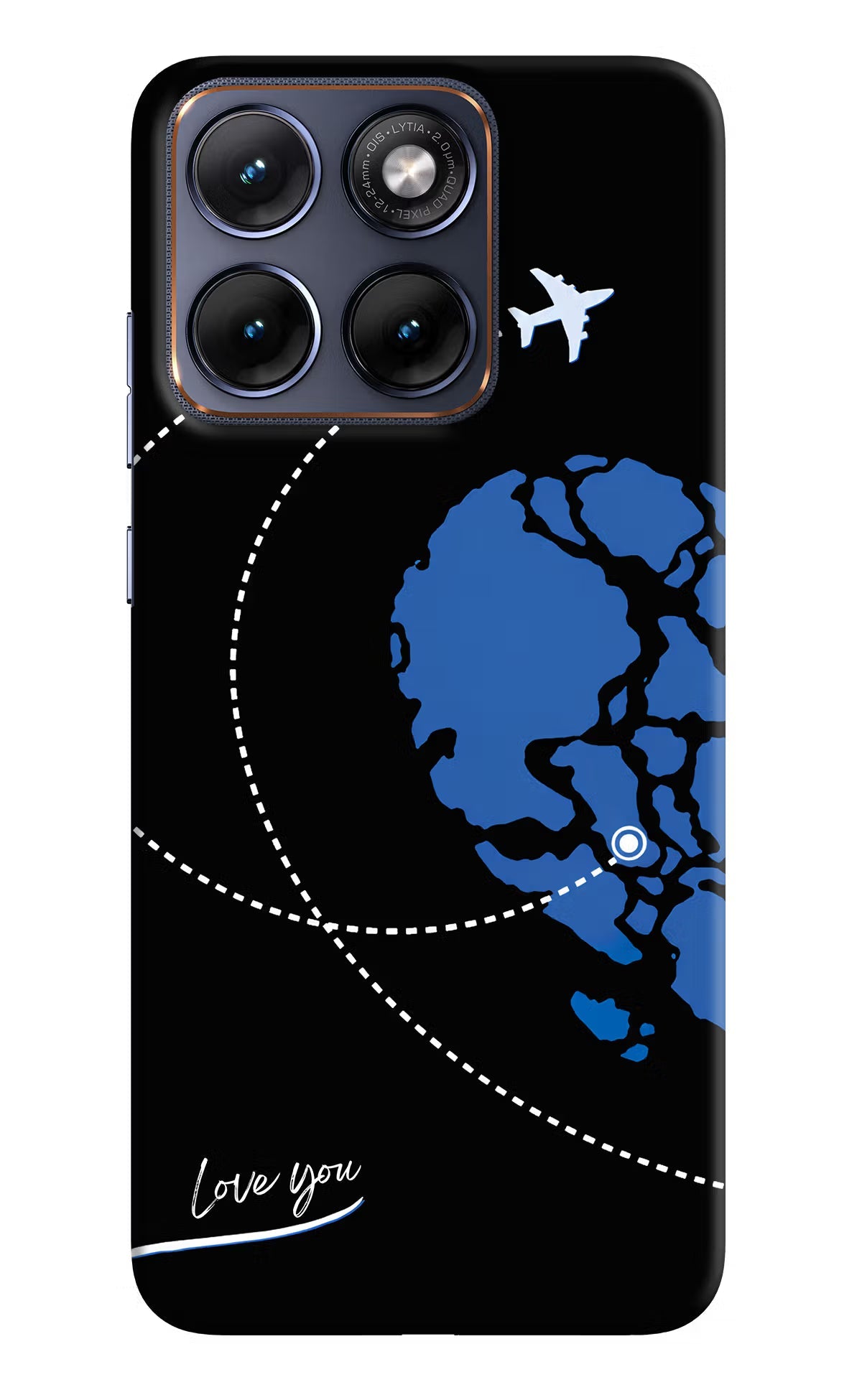 Love Orbit Moto Edge 70 Fusion Back Cover Hard Case - Hello Swanky