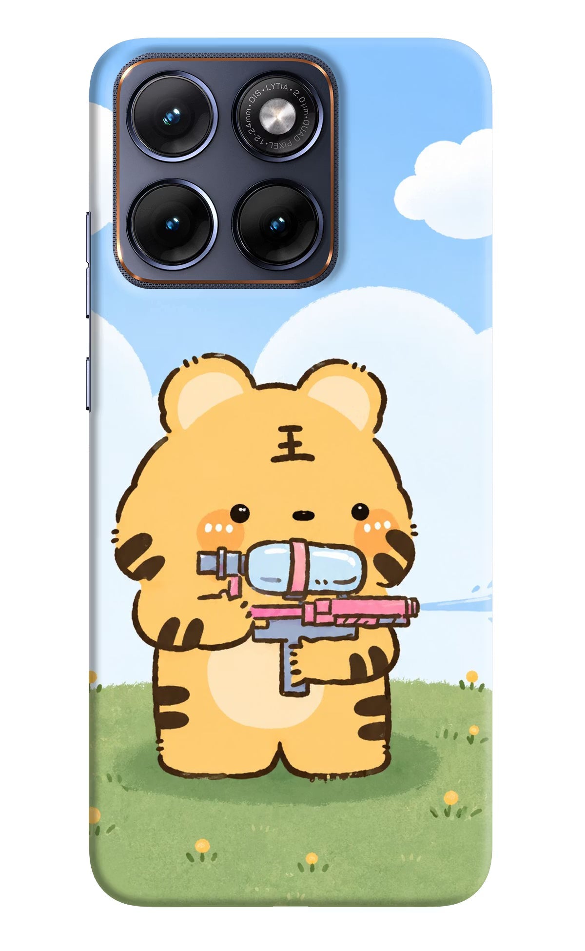 Tiger Treat Moto Edge 70 Fusion Back Cover Hard Case - Hello Swanky