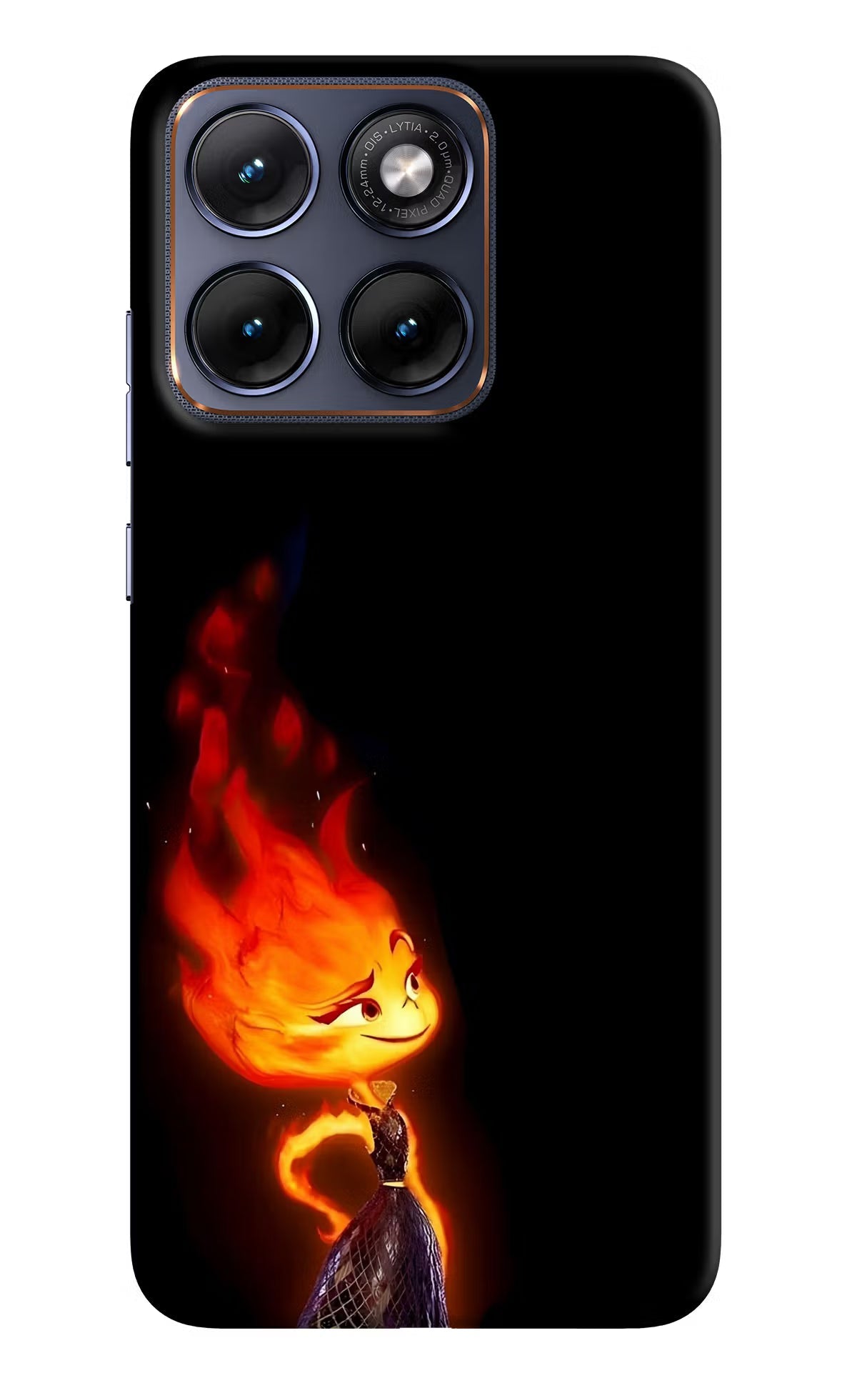 Ember Flame Moto Edge 70 Fusion Back Cover Hard Case - Hello Swanky