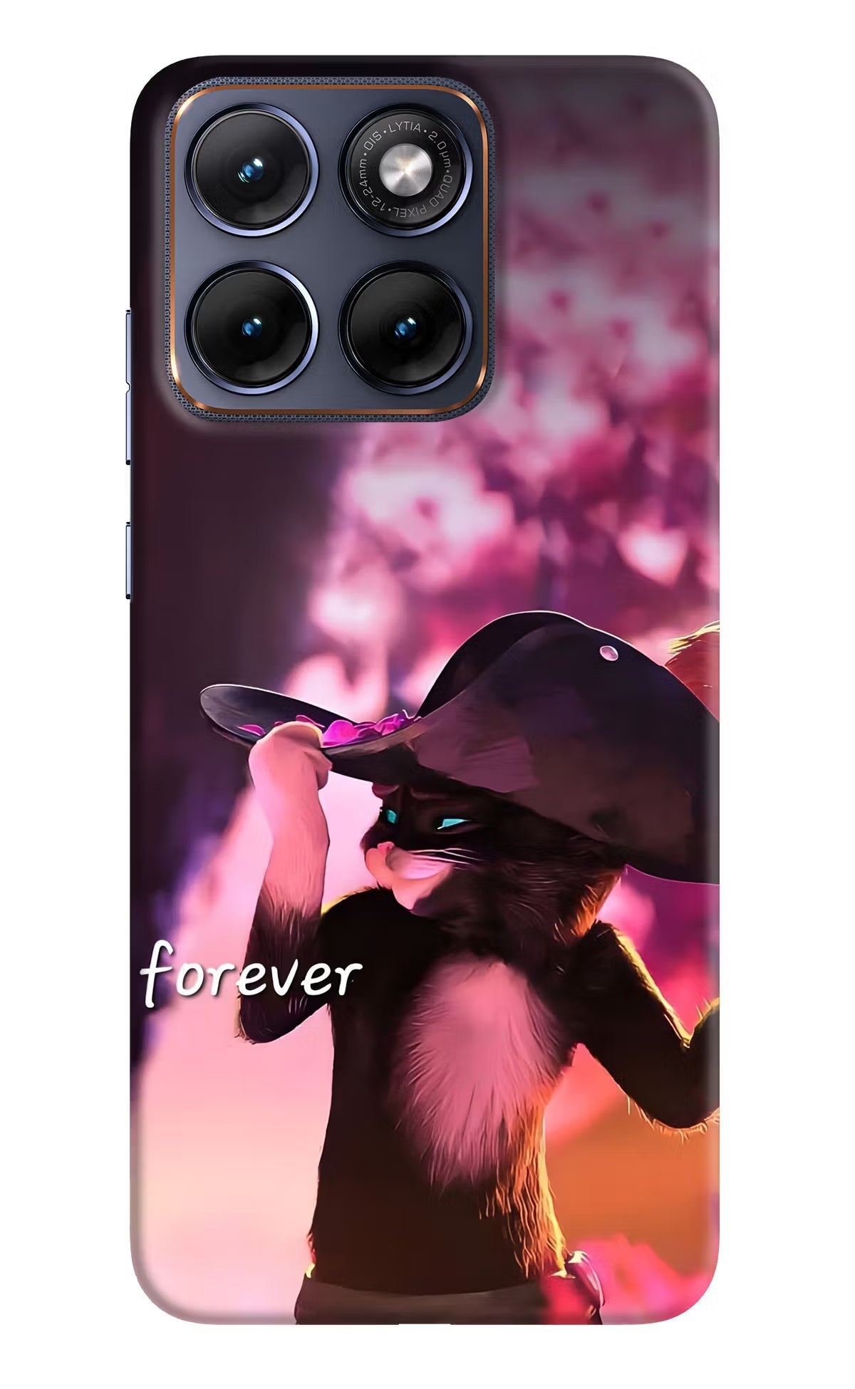 Forever Cat Moto Edge 70 Fusion Back Cover Hard Case - Hello Swanky