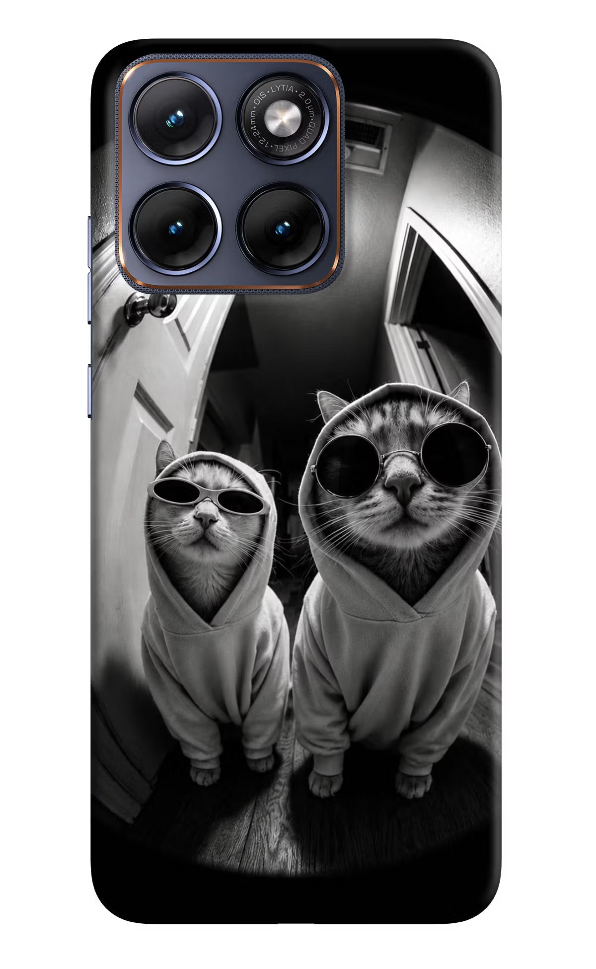 Hood Cats Moto Edge 70 Fusion Back Cover Hard Case - Hello Swanky