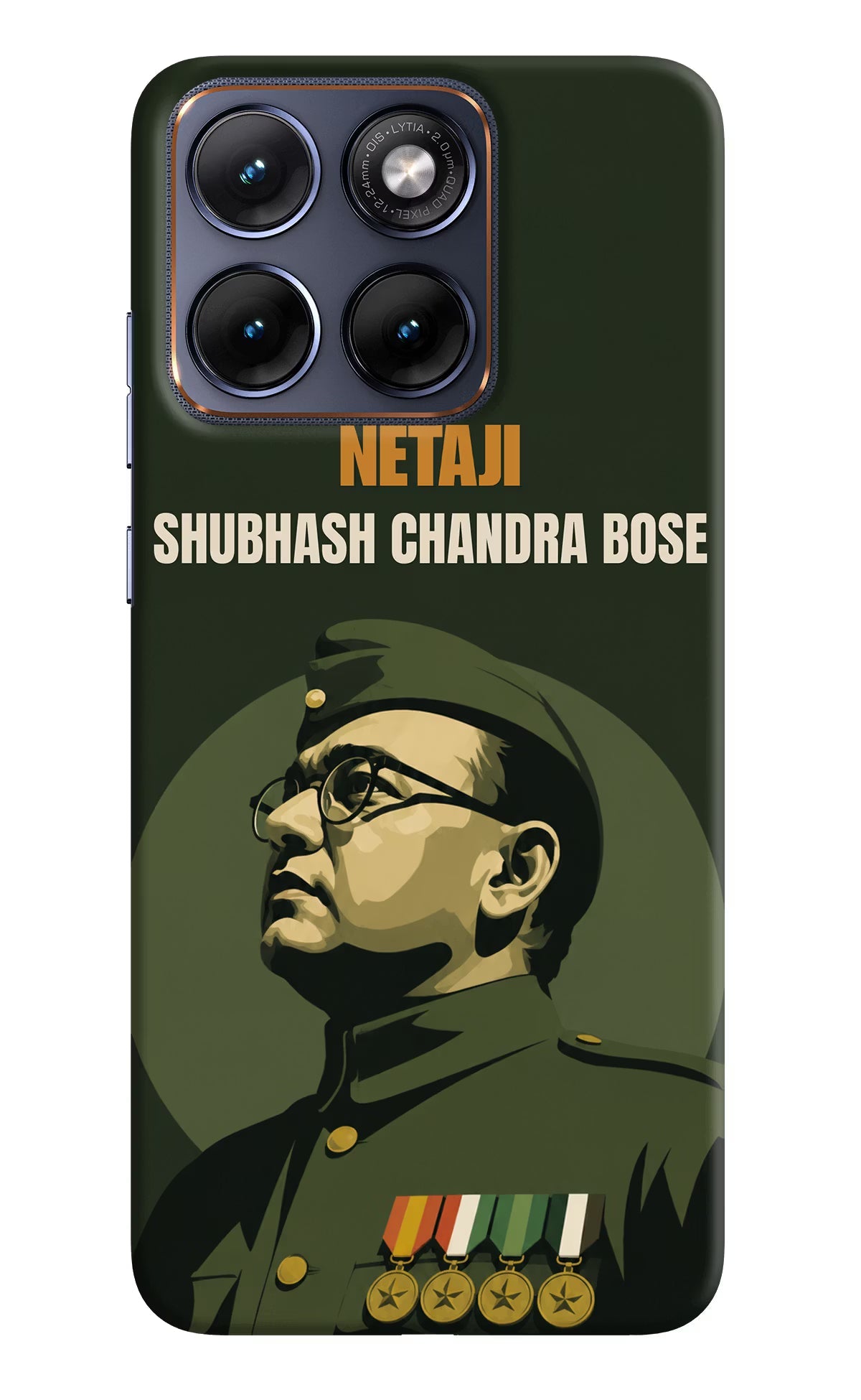 Netaji Legacy Moto Edge 70 Fusion Back Cover Hard Case - Hello Swanky
