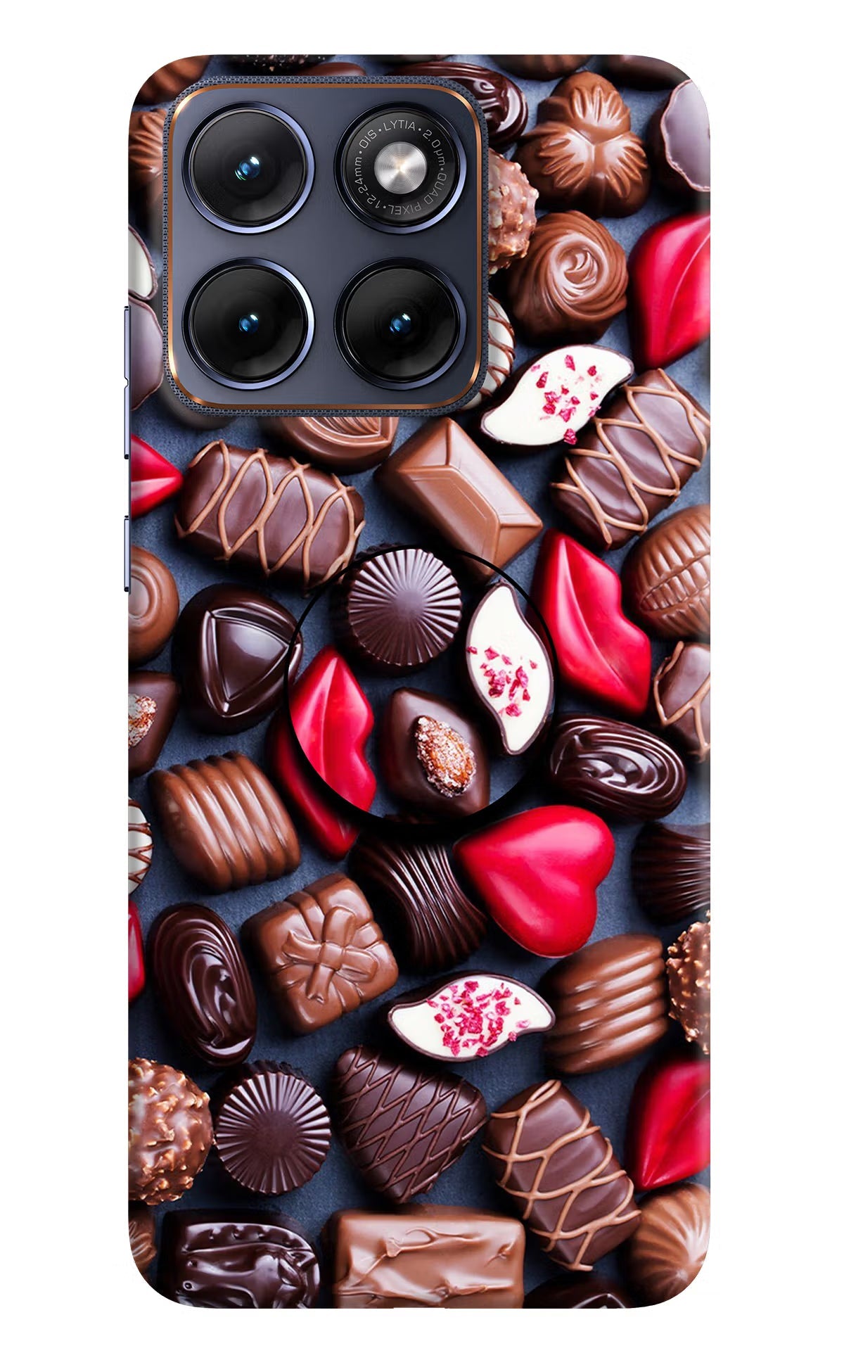Chocolates Moto Edge 70 Fusion Pop Case - Hello Swanky
