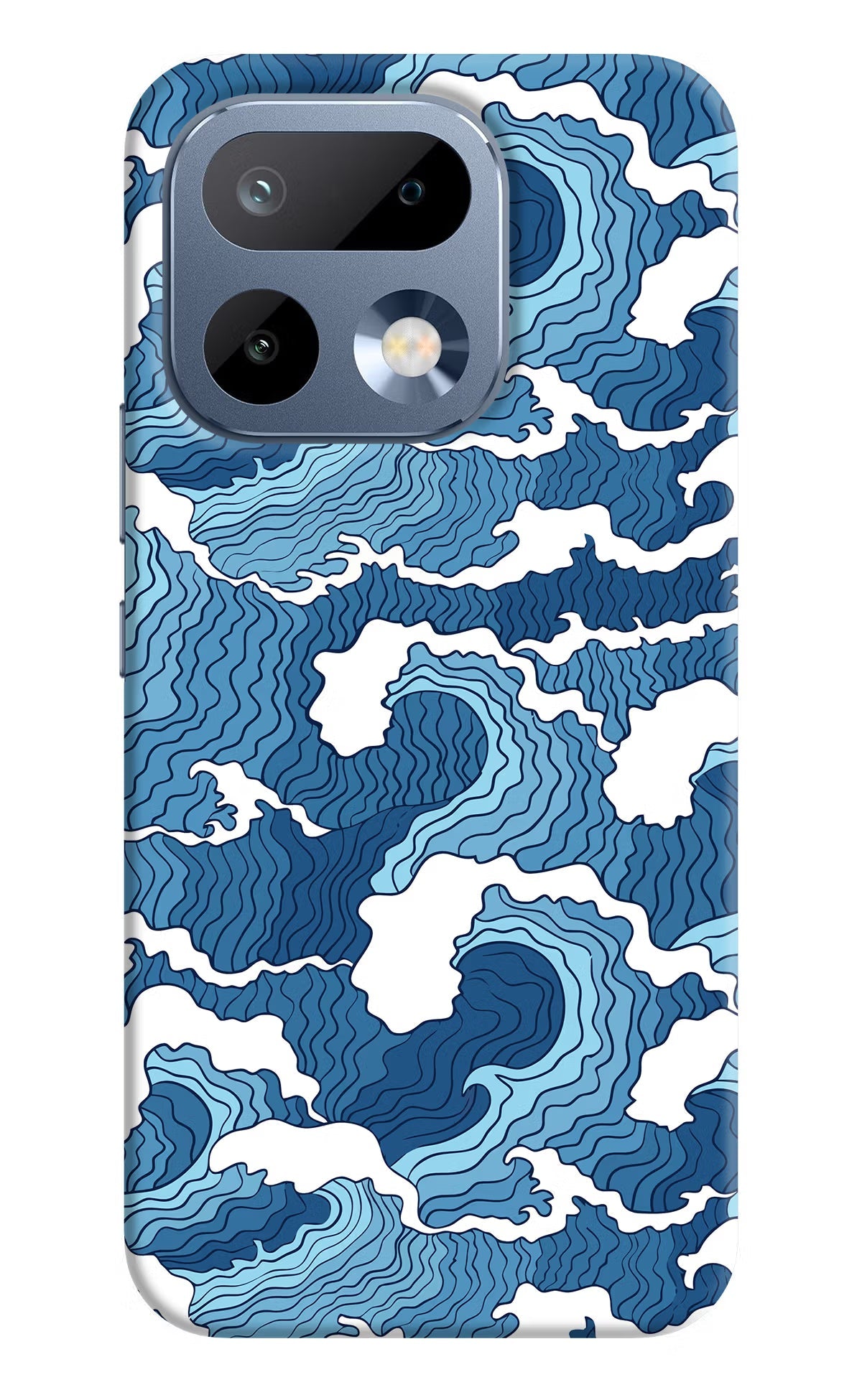 Blue Waves Realme 16 Pro 5G Back Cover Hard Case - Hello Swanky