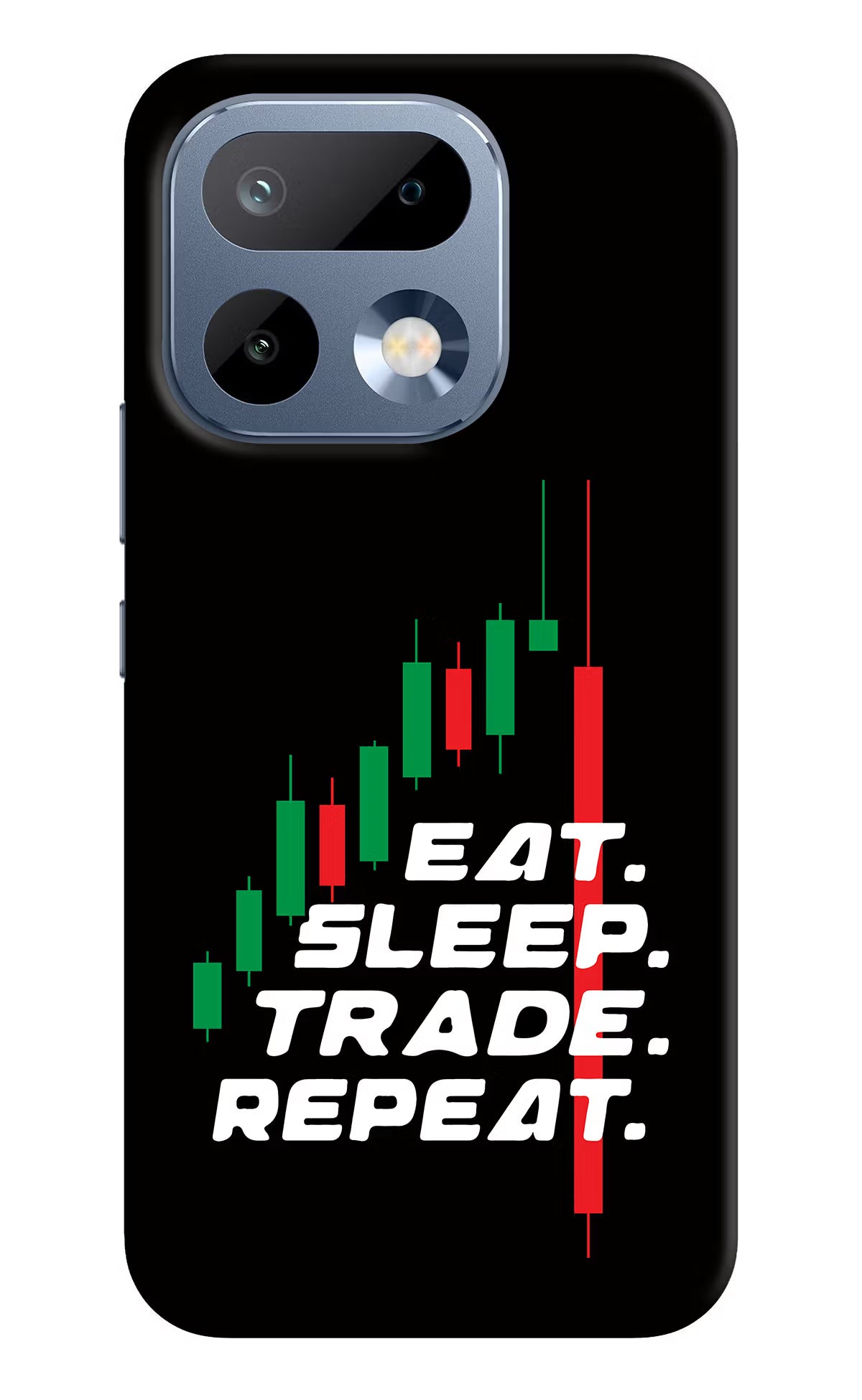 Eat Sleep Trade Repeat Realme 16 Pro 5G Back Cover Hard Case - Hello Swanky