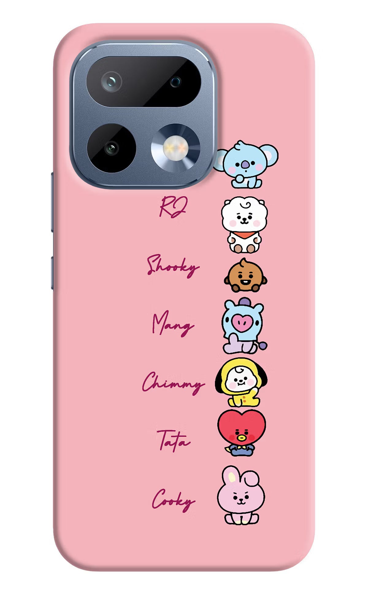 BTS Names Realme 16 Pro 5G Back Cover Hard Case - Hello Swanky