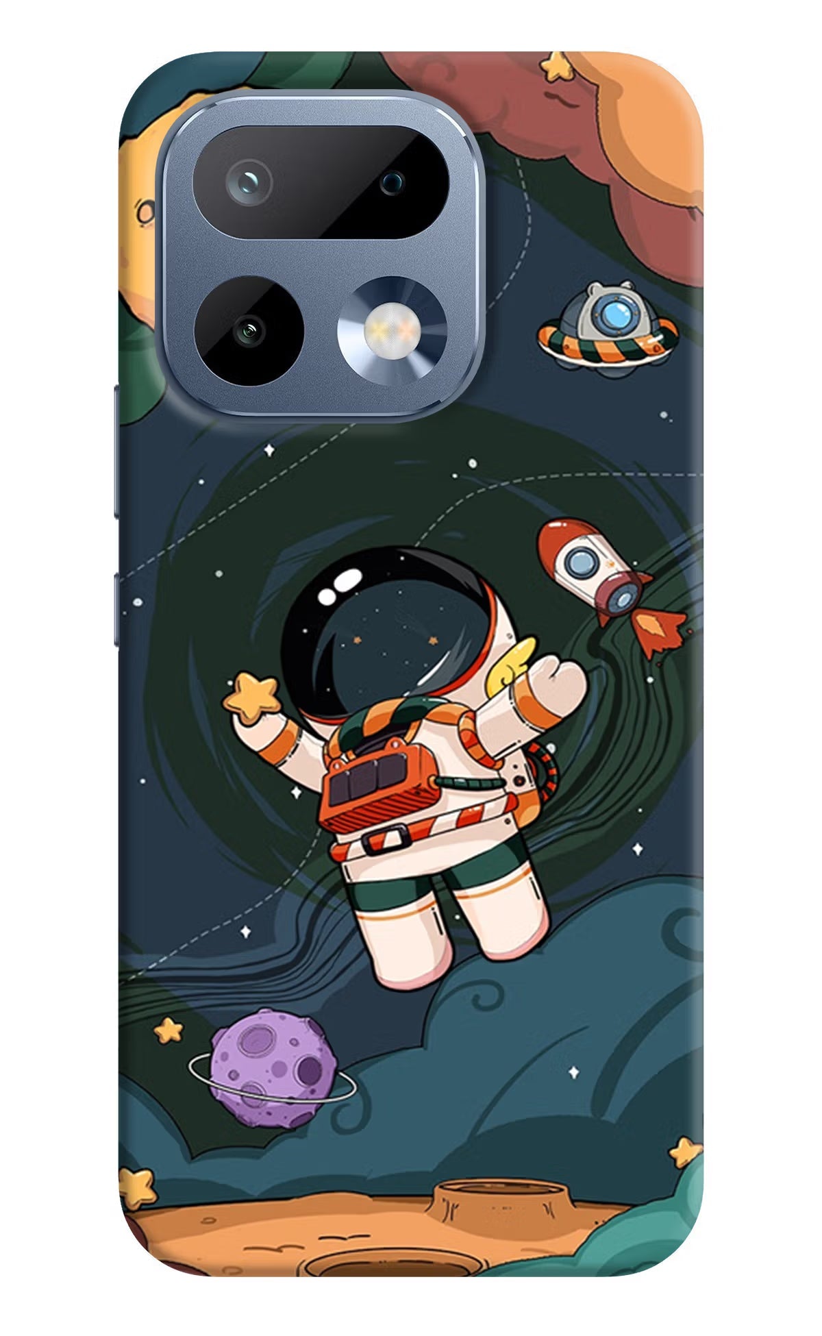 Cartoon Astronaut Realme 16 Pro 5G Back Cover Hard Case - Hello Swanky