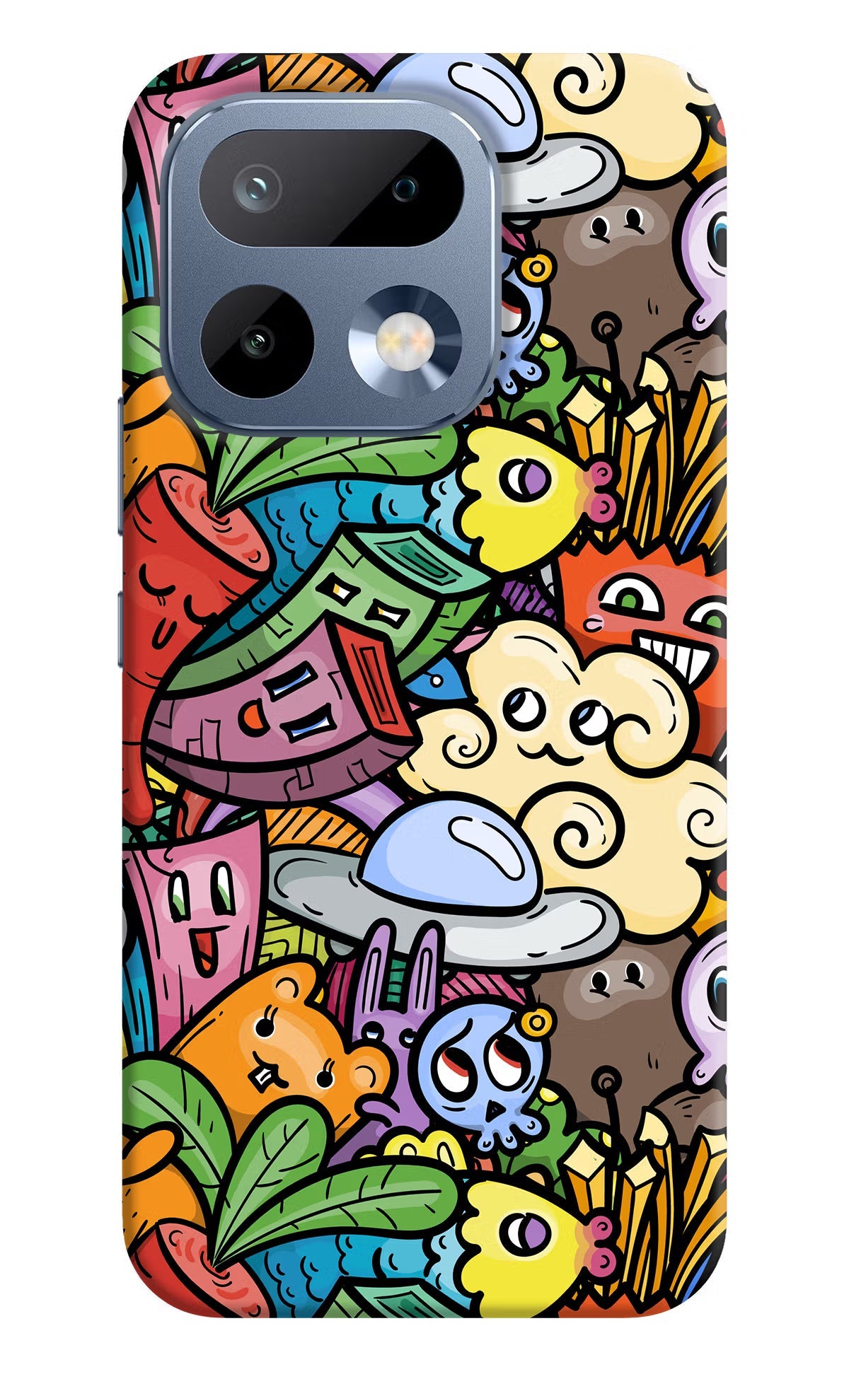 Veggie Doodle Realme 16 Pro 5G Back Cover Hard Case - Hello Swanky