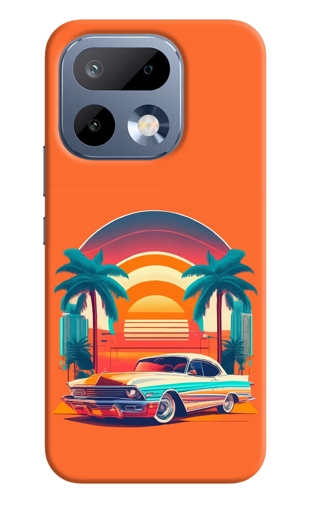 Palm Drive 80s Realme 16 Pro 5G Back Cover Hard Case - Hello Swanky