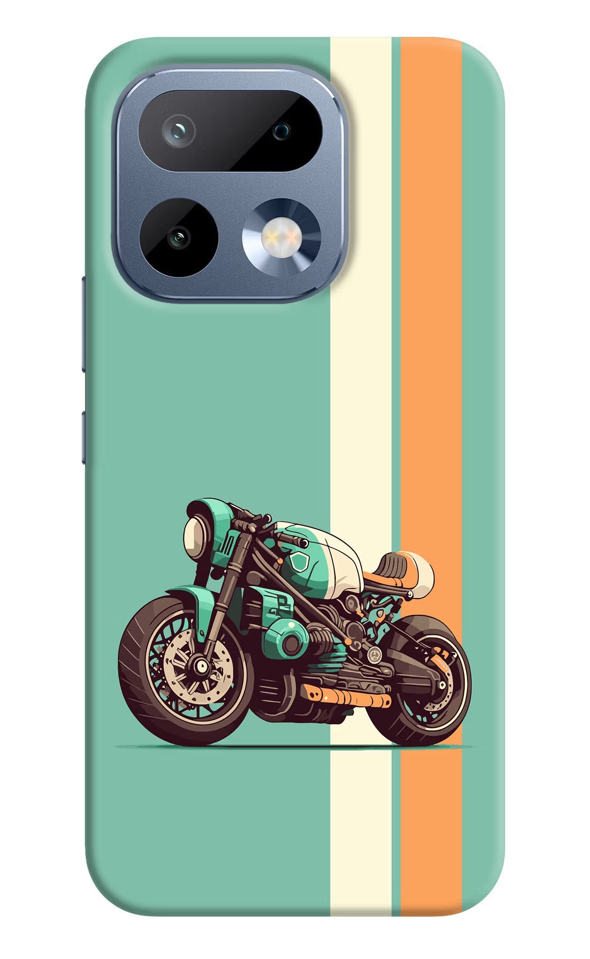 Striped Moto Drift Realme 16 Pro 5G Back Cover Hard Case - Hello Swanky