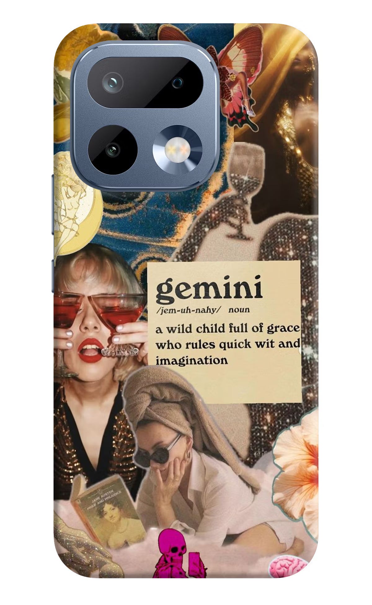 Gemini Zodiac Realme 16 Pro 5G Back Cover Hard Case - Hello Swanky
