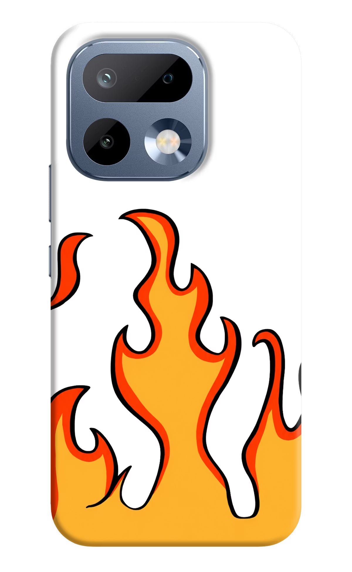 Fired Up - White Realme 16 Pro 5G Back Cover Hard Case - Hello Swanky