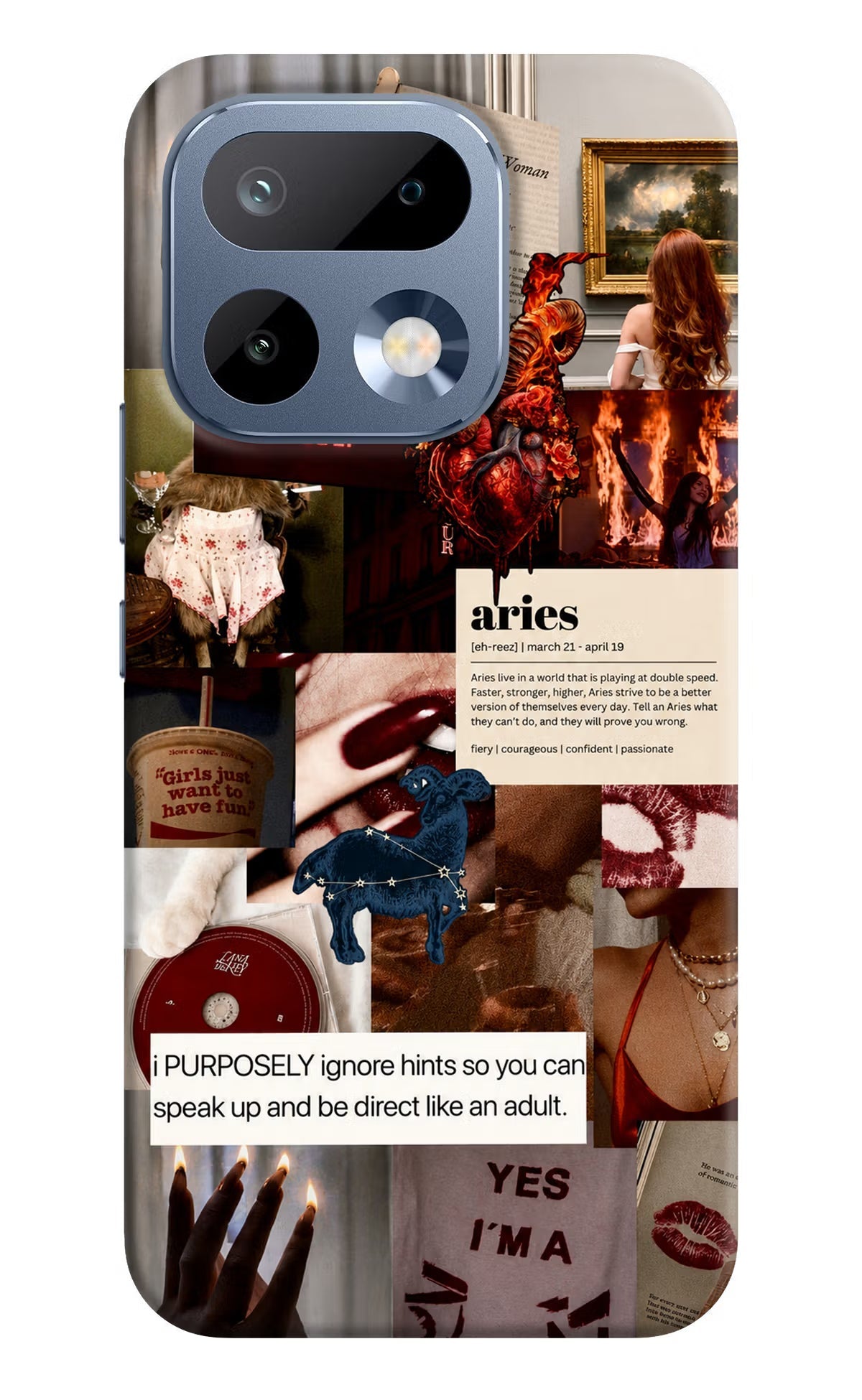 Zodiac Aries Realme 16 Pro 5G Back Cover Hard Case - Hello Swanky