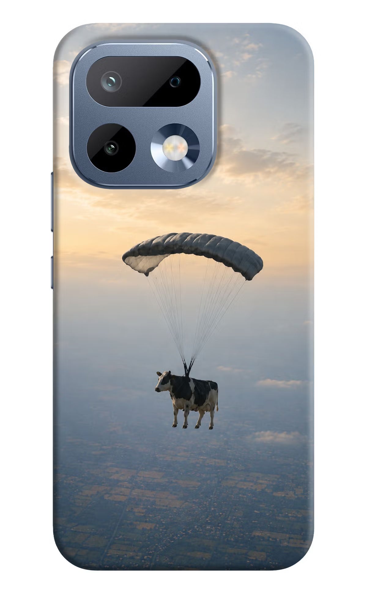 Skydiving Cow Realme 16 Pro 5G Back Cover Hard Case - Hello Swanky