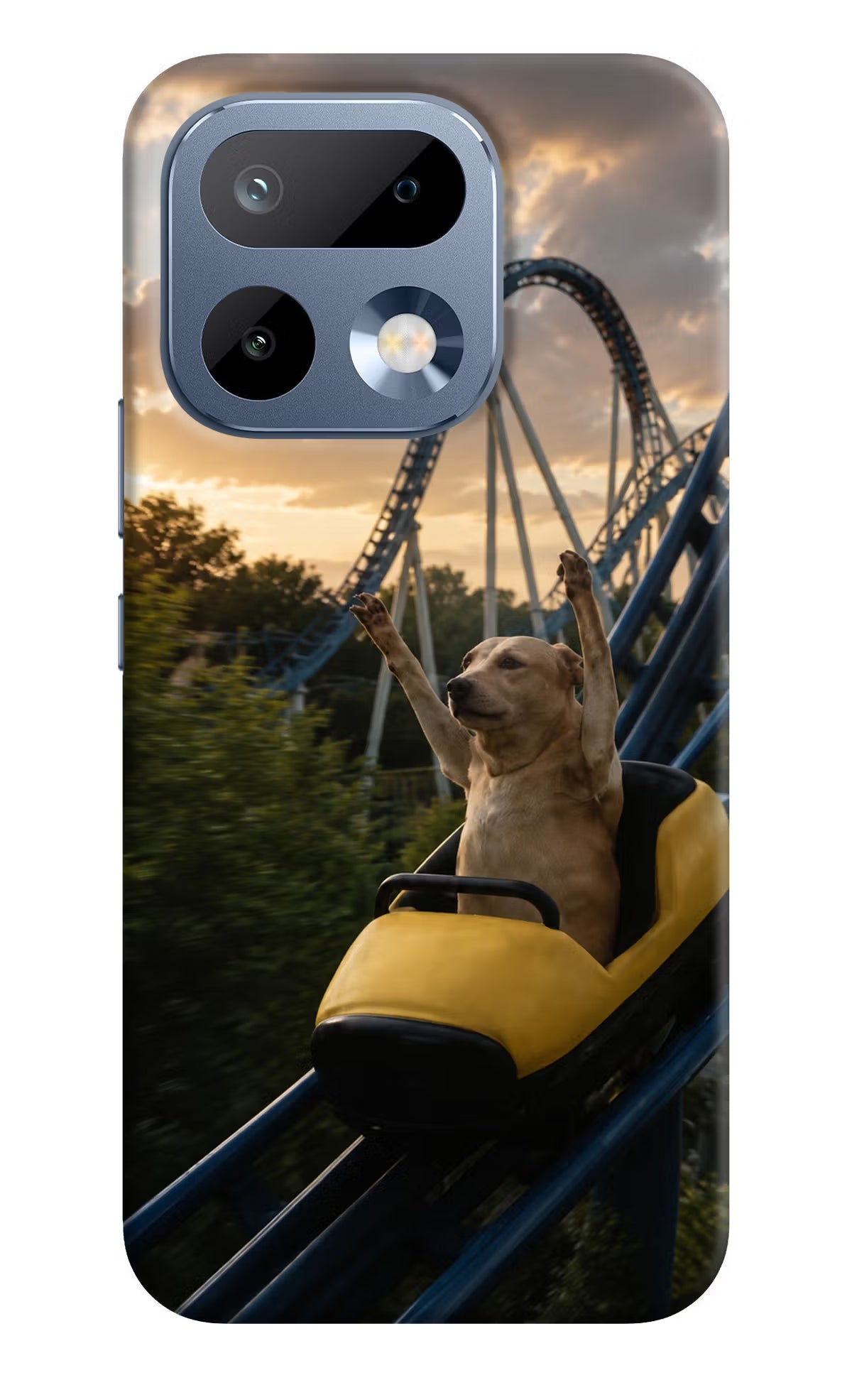 Rollercoaster Dog Realme 16 Pro 5G Back Cover Hard Case - Hello Swanky