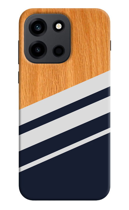 Blue and White Wooden OnePlus Nord 6 Back Cover Hard Case - Hello Swanky