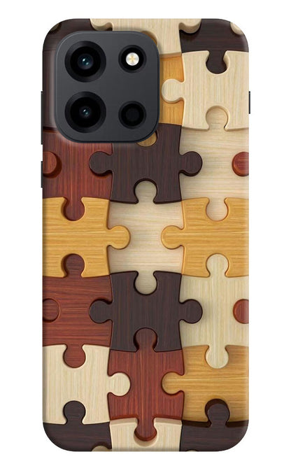 Wooden Puzzle OnePlus Nord 6 Back Cover Hard Case - Hello Swanky