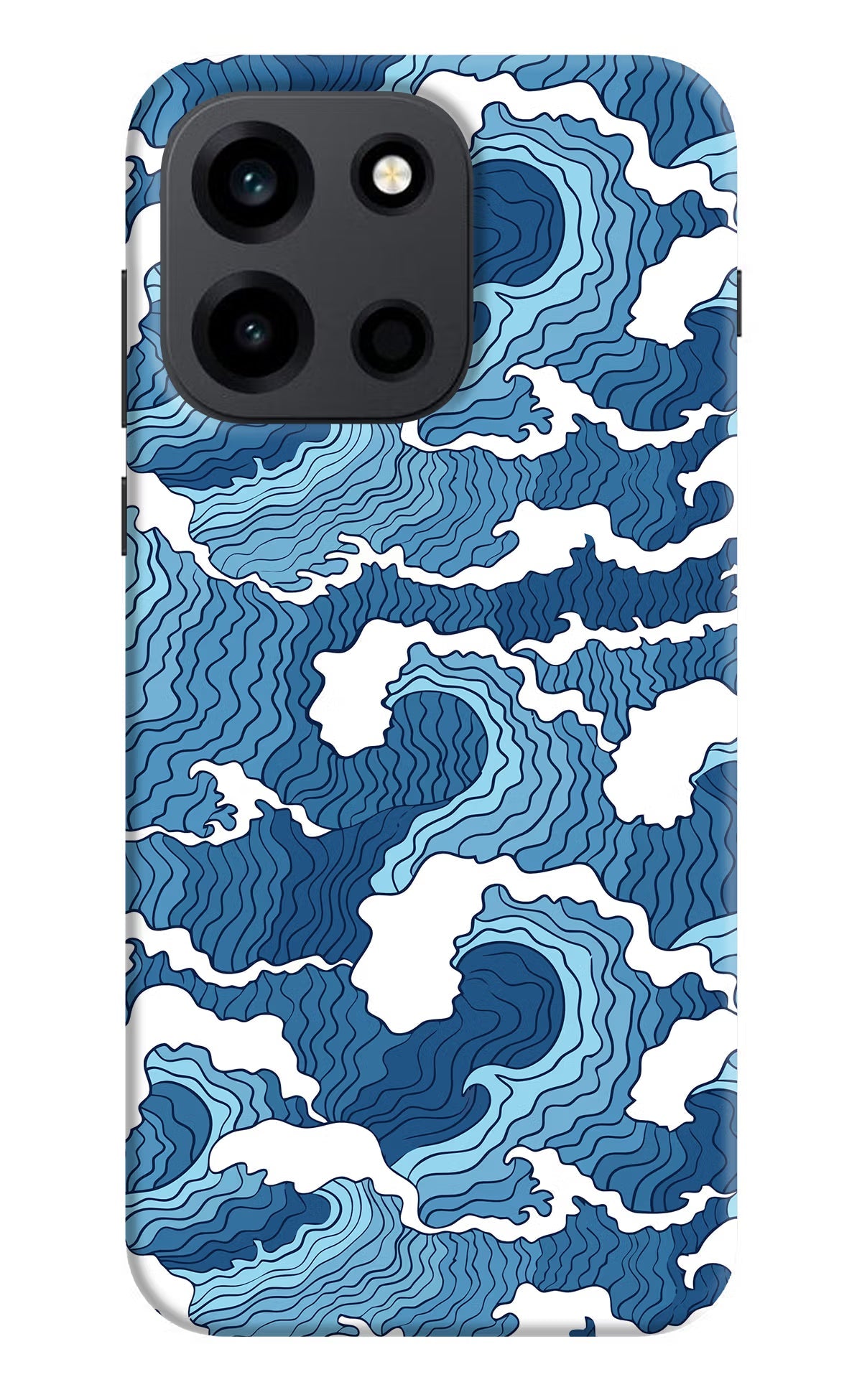 Blue Waves OnePlus Nord 6 Back Cover Hard Case - Hello Swanky